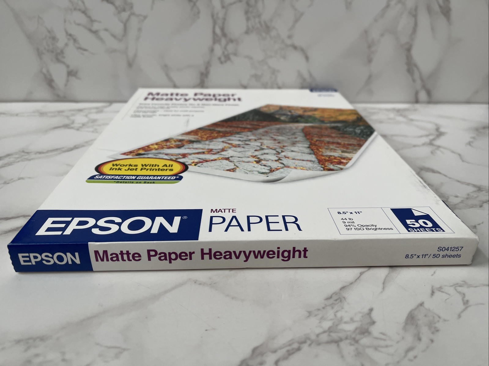 Epson Matte Paper Heavyweight S041257 New Sealed 50 Sheets 8.5″x11″ 9 Mil