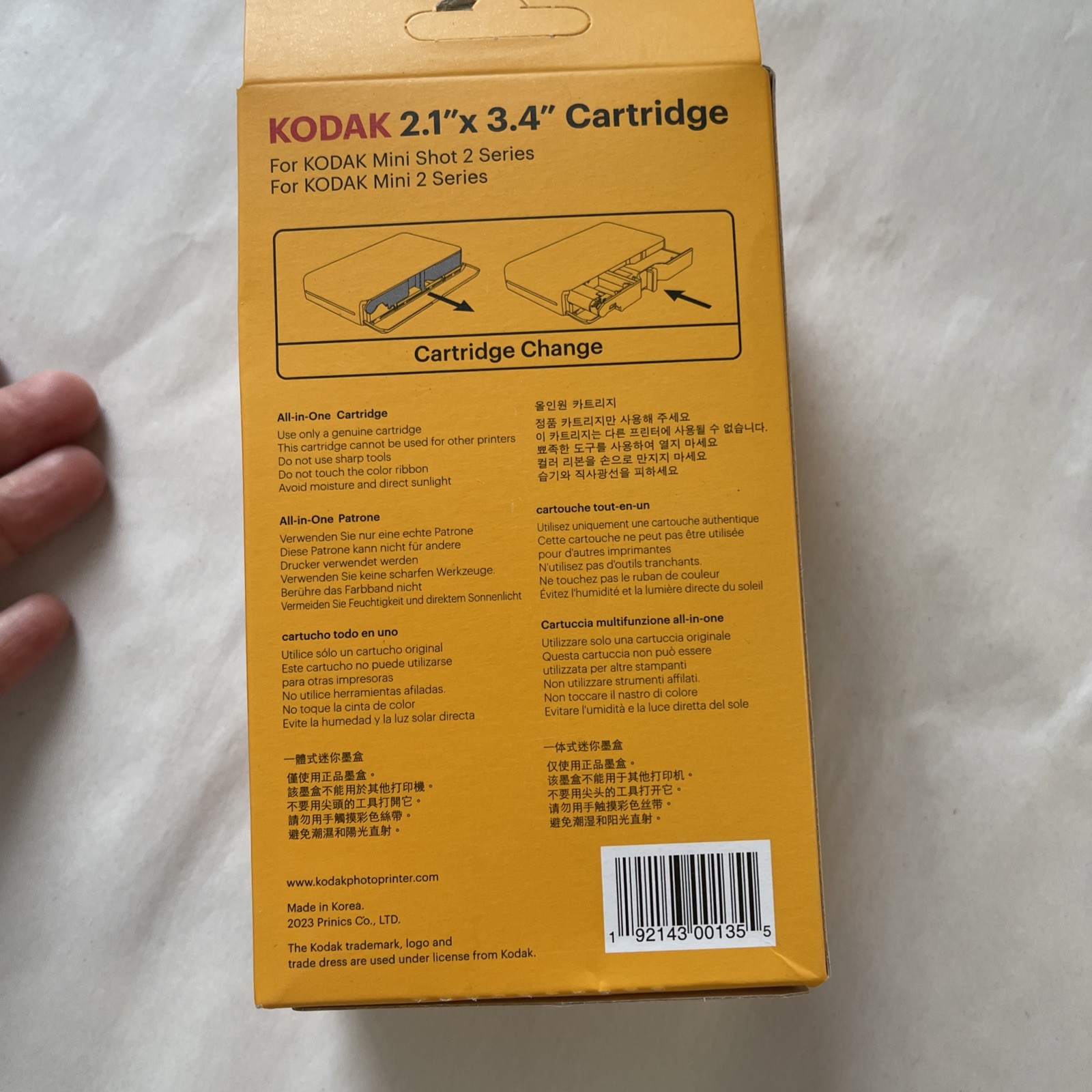 Kodak Cartridge 2.1 X 3.4 30 Sheets For Kodak Mini Shot 2 Series New Open Box