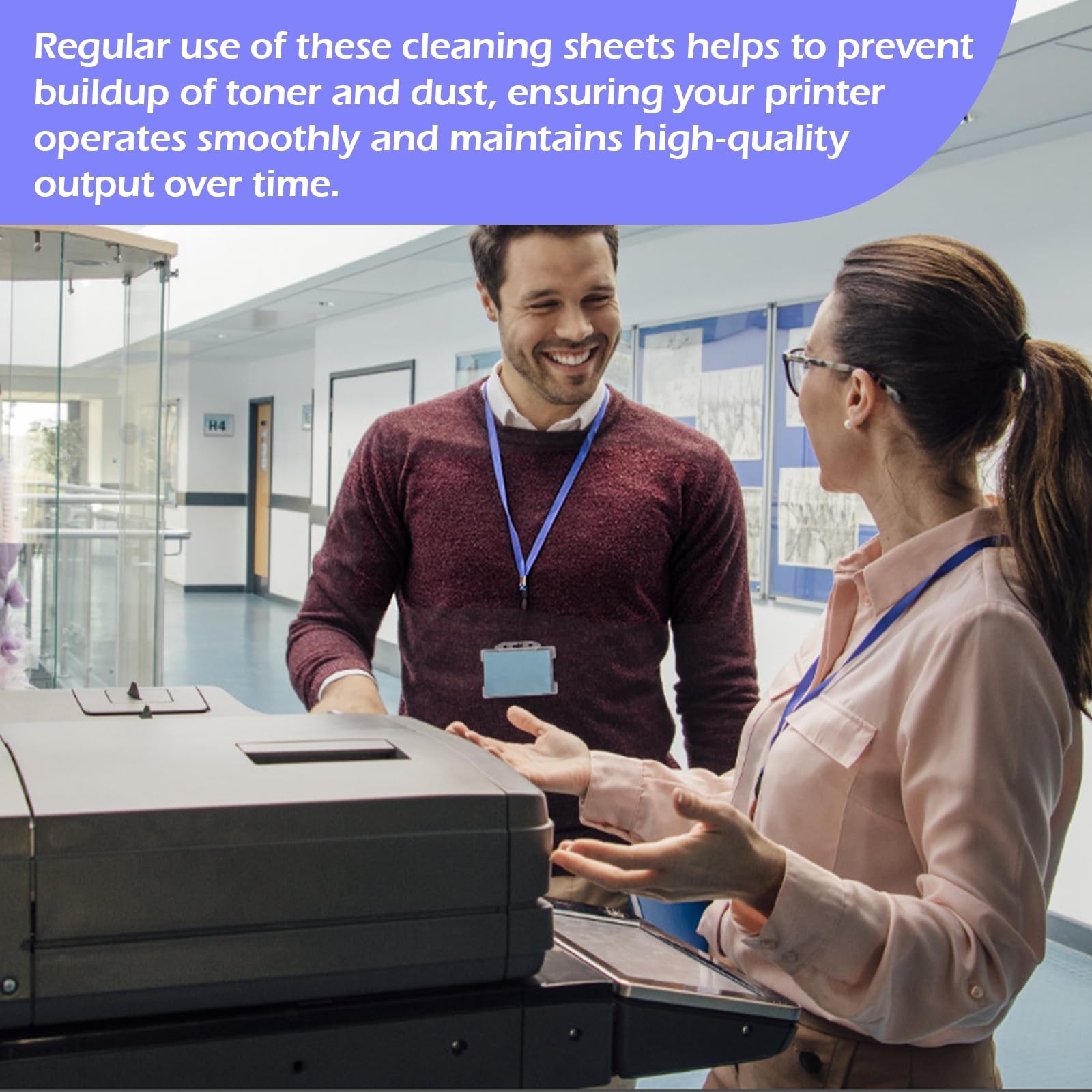 15 Printer Cleaning Sheets for Laser & Inkjet Copiers and Fax Rollers