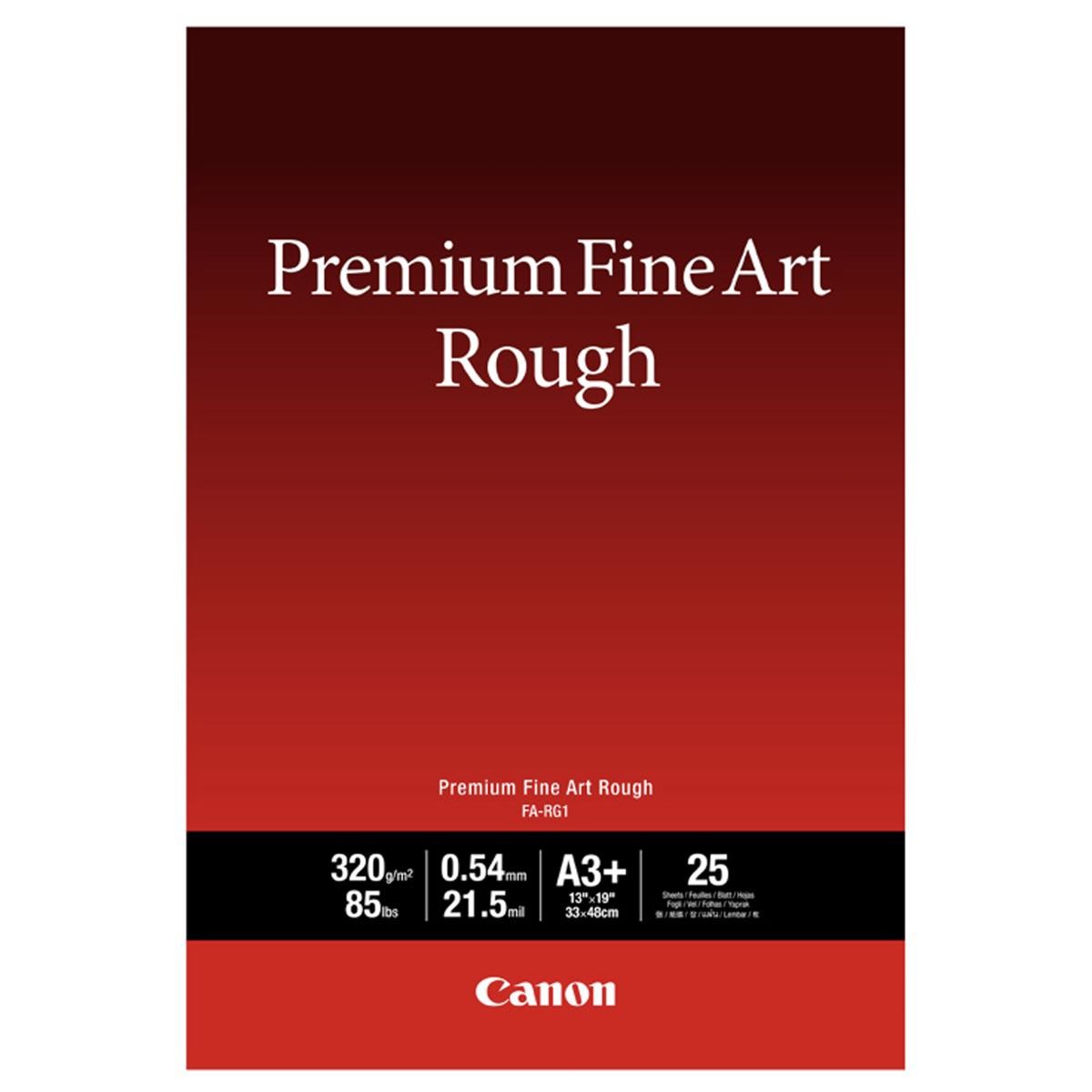 Canon Premium Fine Art Rough Photo Paper, 13×19″, 25 Sheets