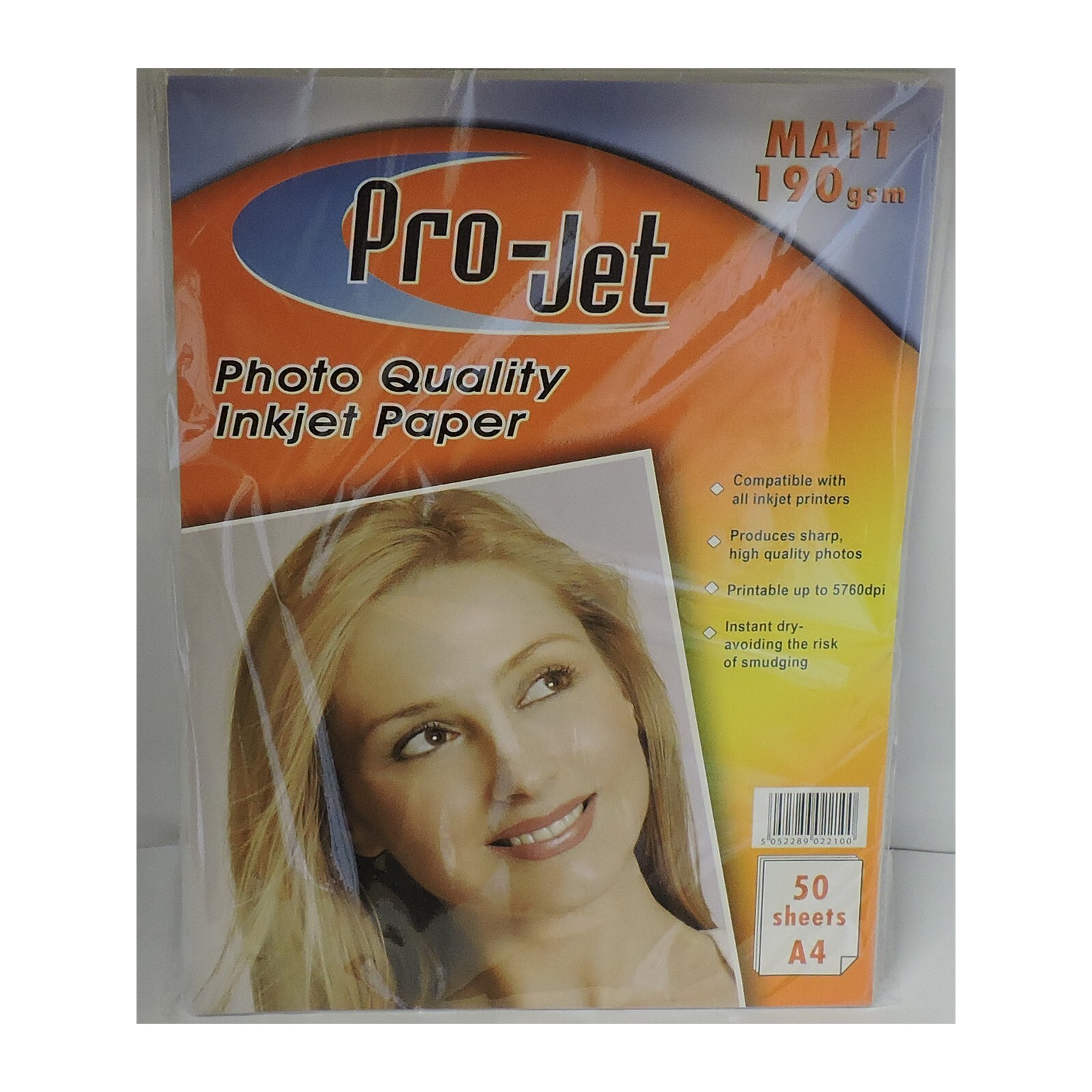 50 Sheets Projet A4 190gsm Single Sided Matte