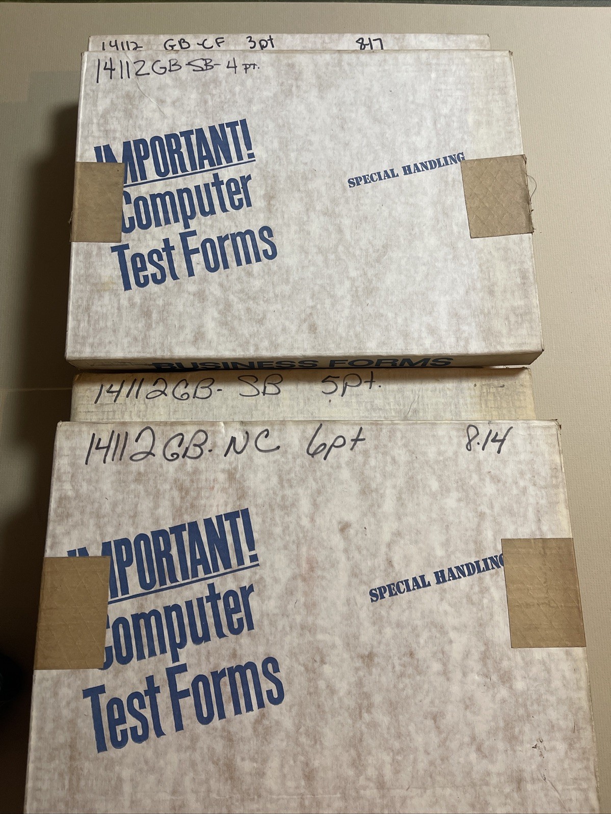 Rare Vintage 1978 Unopened Carbonless Green-Bar Business Forms – 3/4/5/6-Part