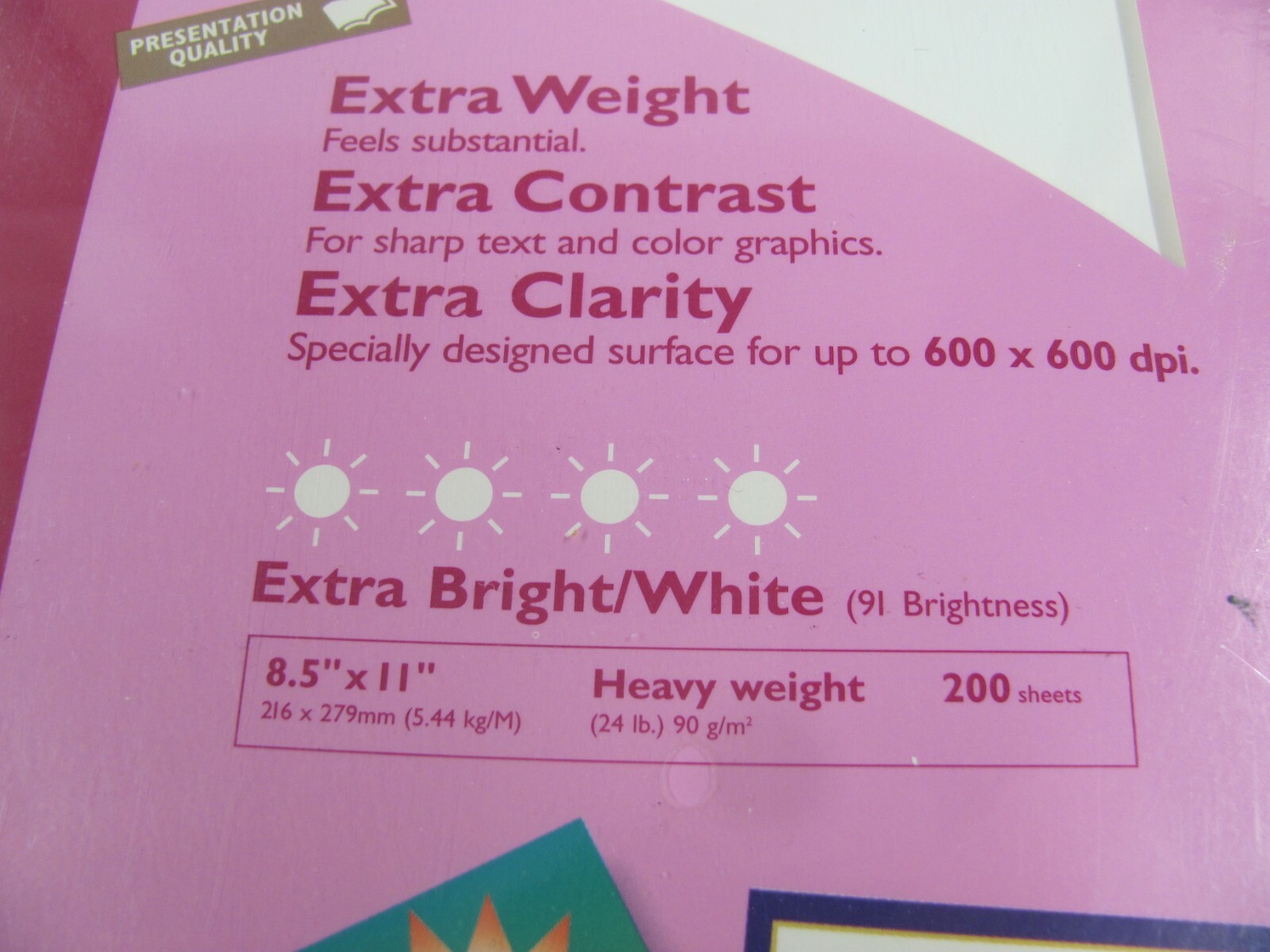 Lot of 3 – Champion Ink Jet 200 SHEETS Extra Bright White HEAVY Weight 8.5 x 11