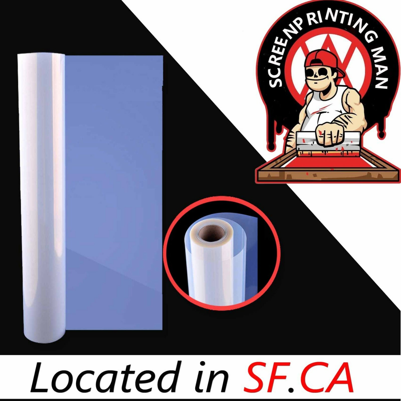 Waterproof Inkjet Milky Transparency Film Screen Printing 24″x100ft Roll