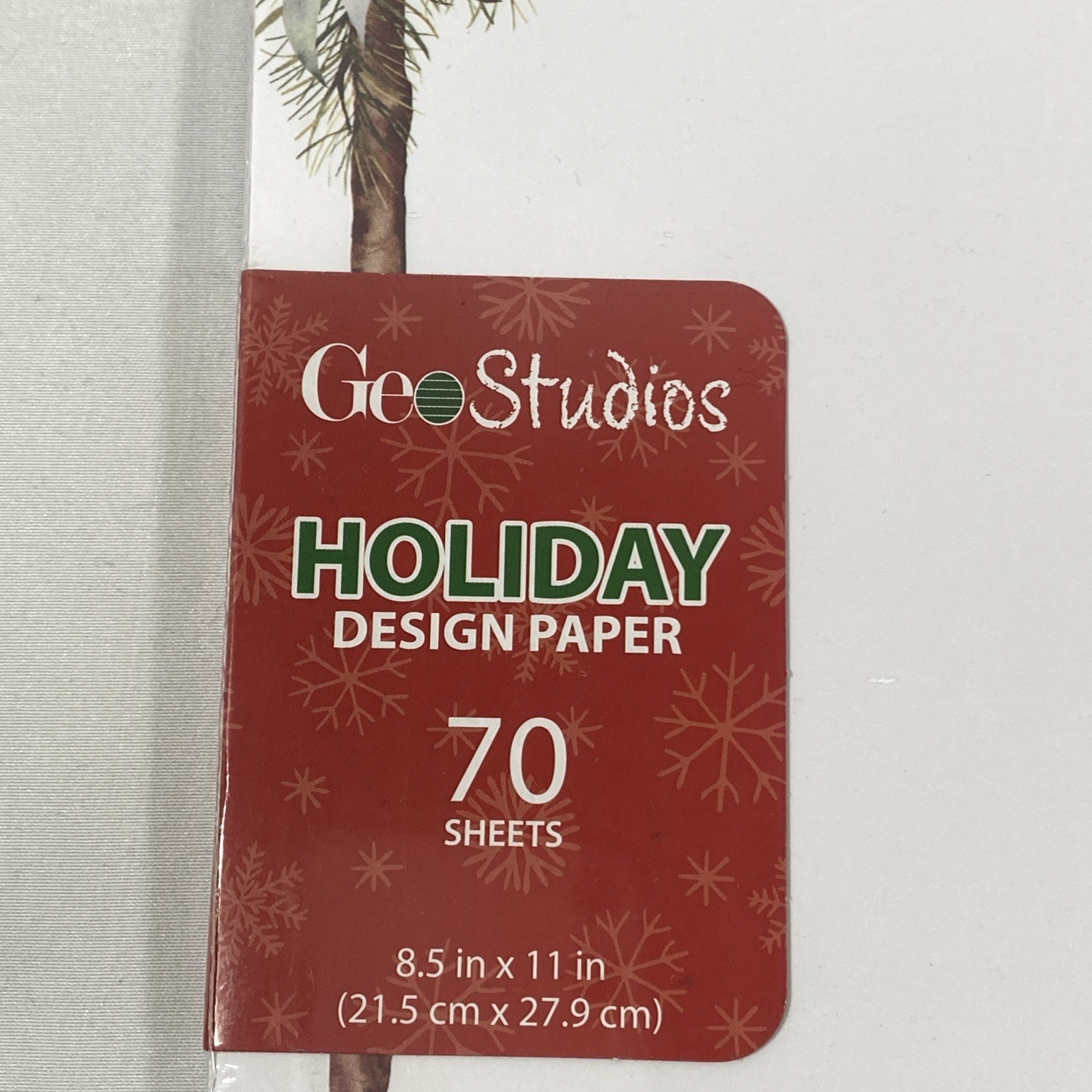 Geo Studios Holiday Design Printer Paper Christmas Letter 70 Sheets Cardinal