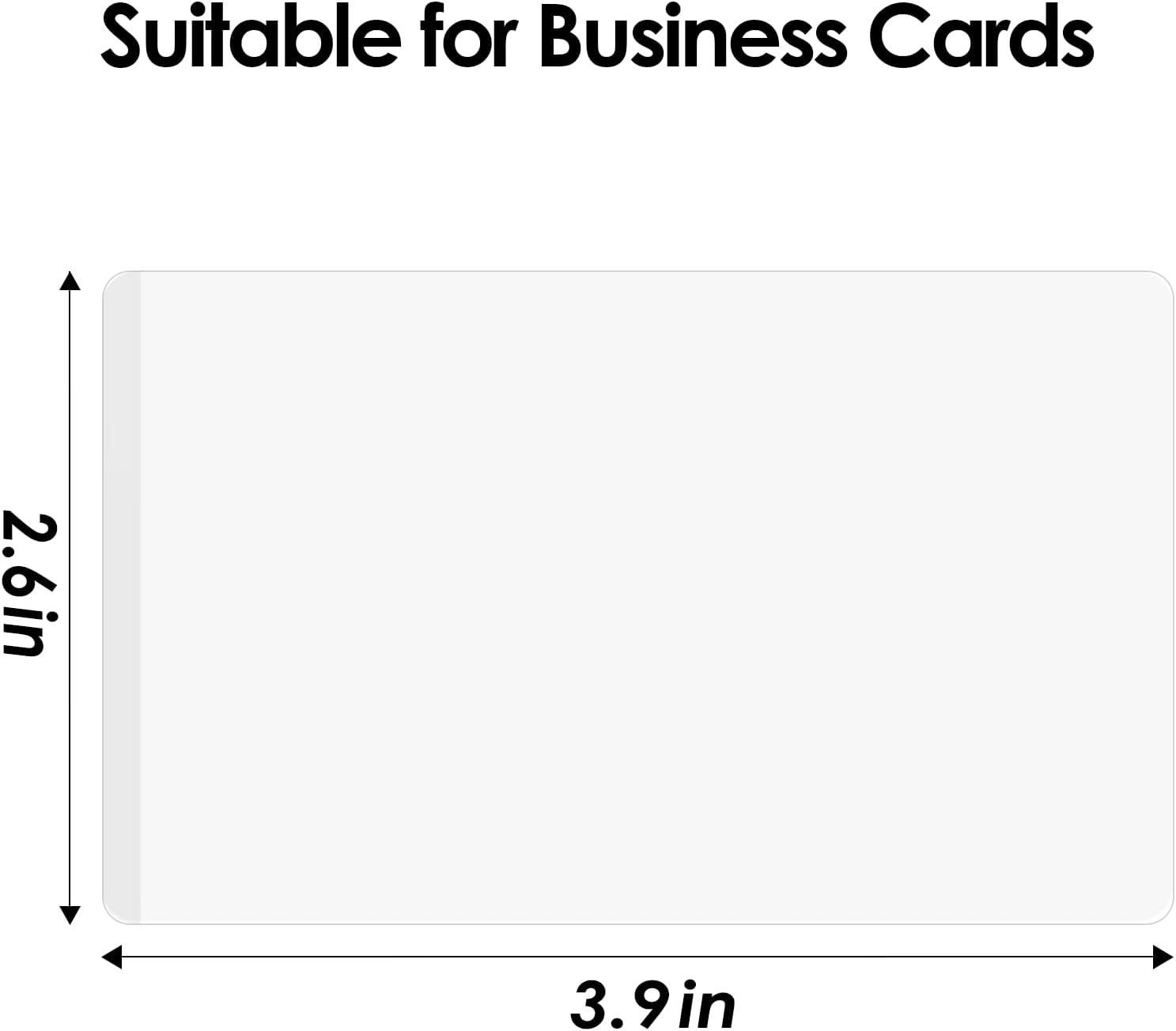 30 Pack Self Sealing Laminating Pouches, 2.6” x 3.9”, 10 Mil Thick Self Adhesive