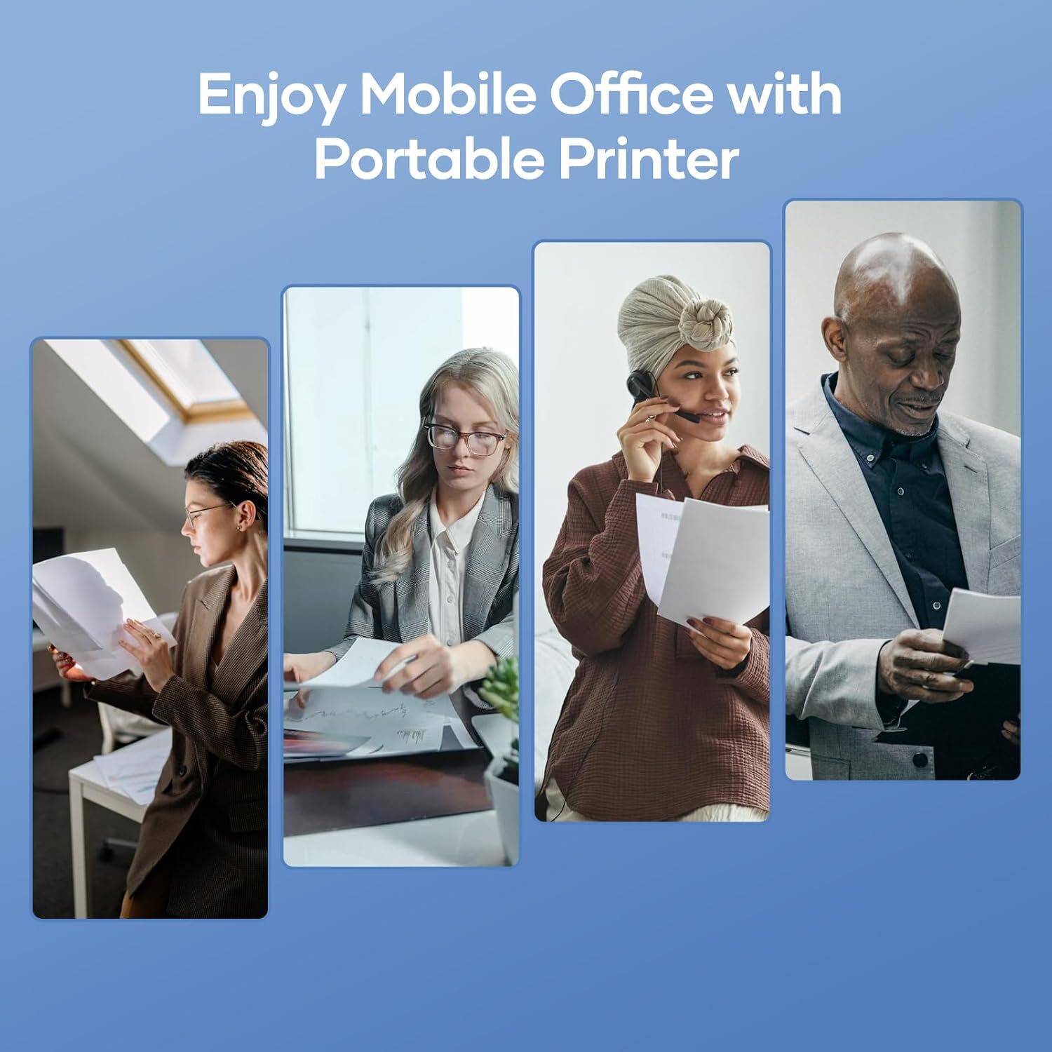 100 Sheets A4 Thermal Printer Paper 8.5×11″ for M08F M832 M834 Portable Printer