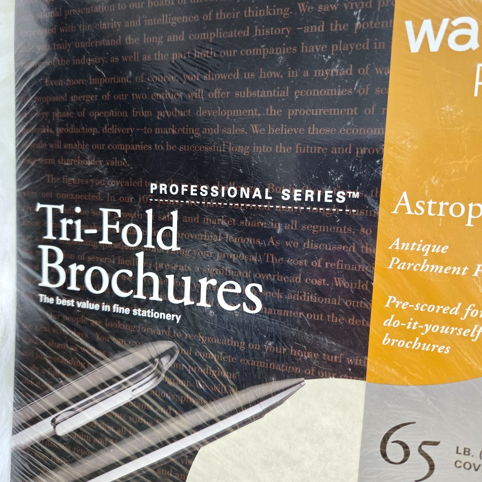 NEW Wausau Tri-Fold Brochure Professional Paper Matte 100 Sheets 8.5”x11” 65 lb