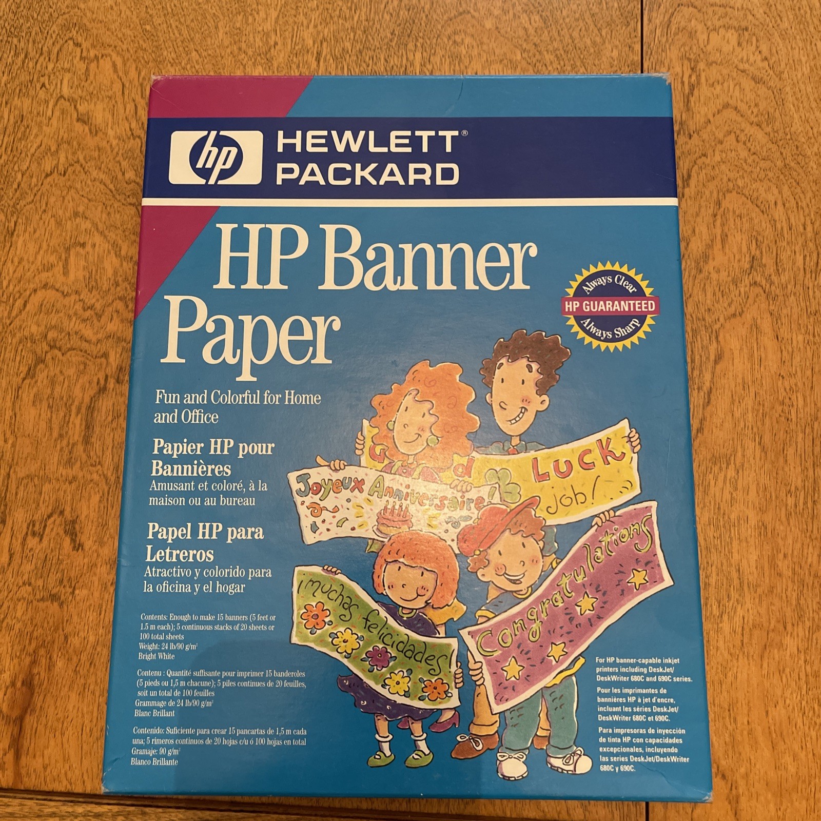 HP Banner Paper, Makes Up To Fifteen 5’ Banners, For 680C/690C Printers