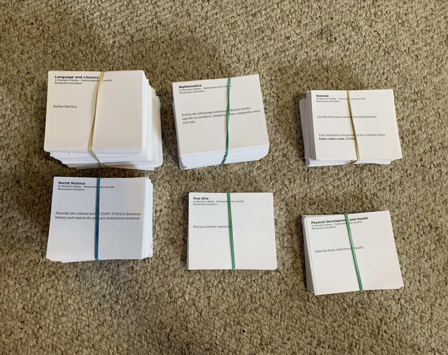 ILTS 305 Elementary Education Teacher Certification Flash Cards for Test