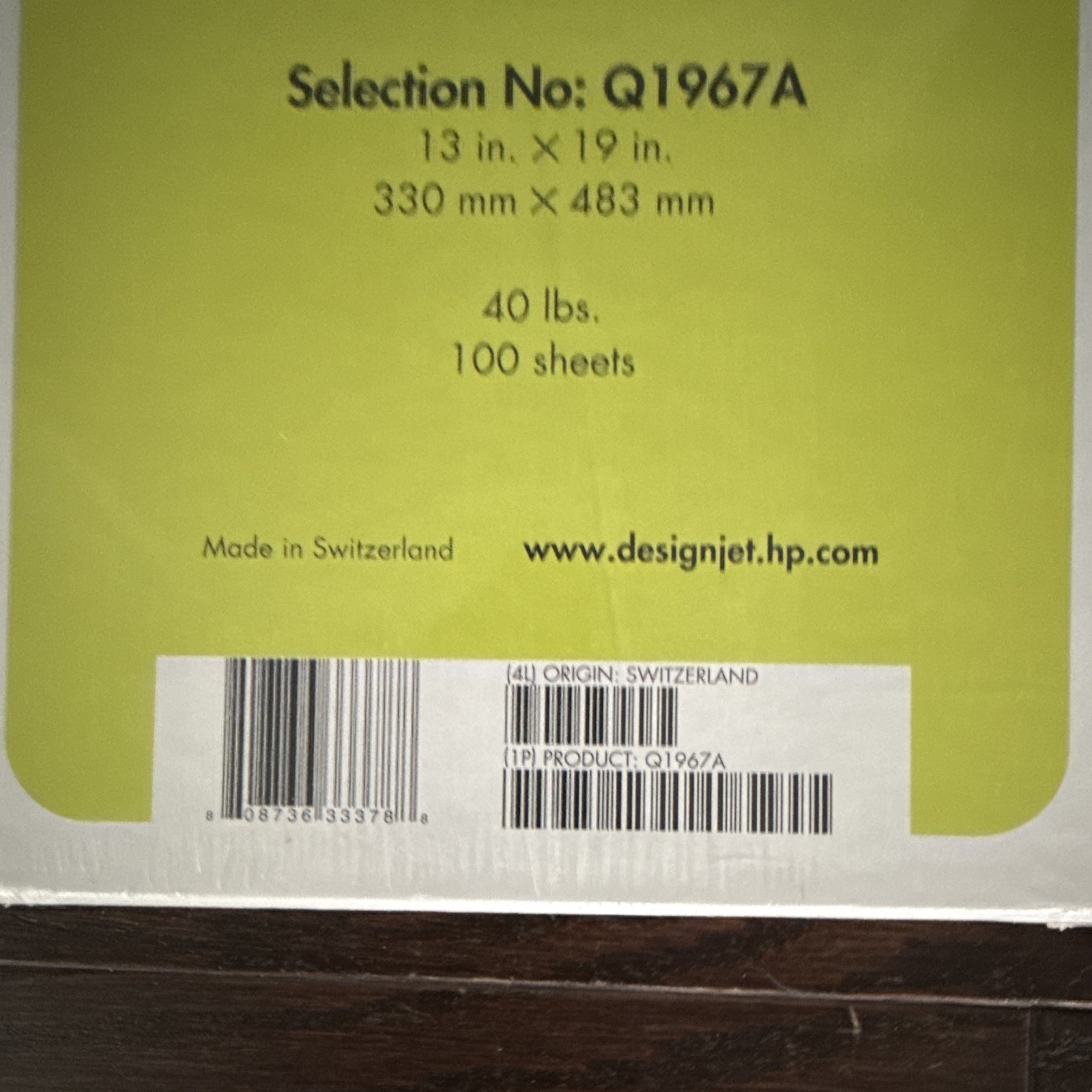 HP Proofing Matte Inkjet Printer Paper 13 x 19 in 40 lb White 100 Sheets