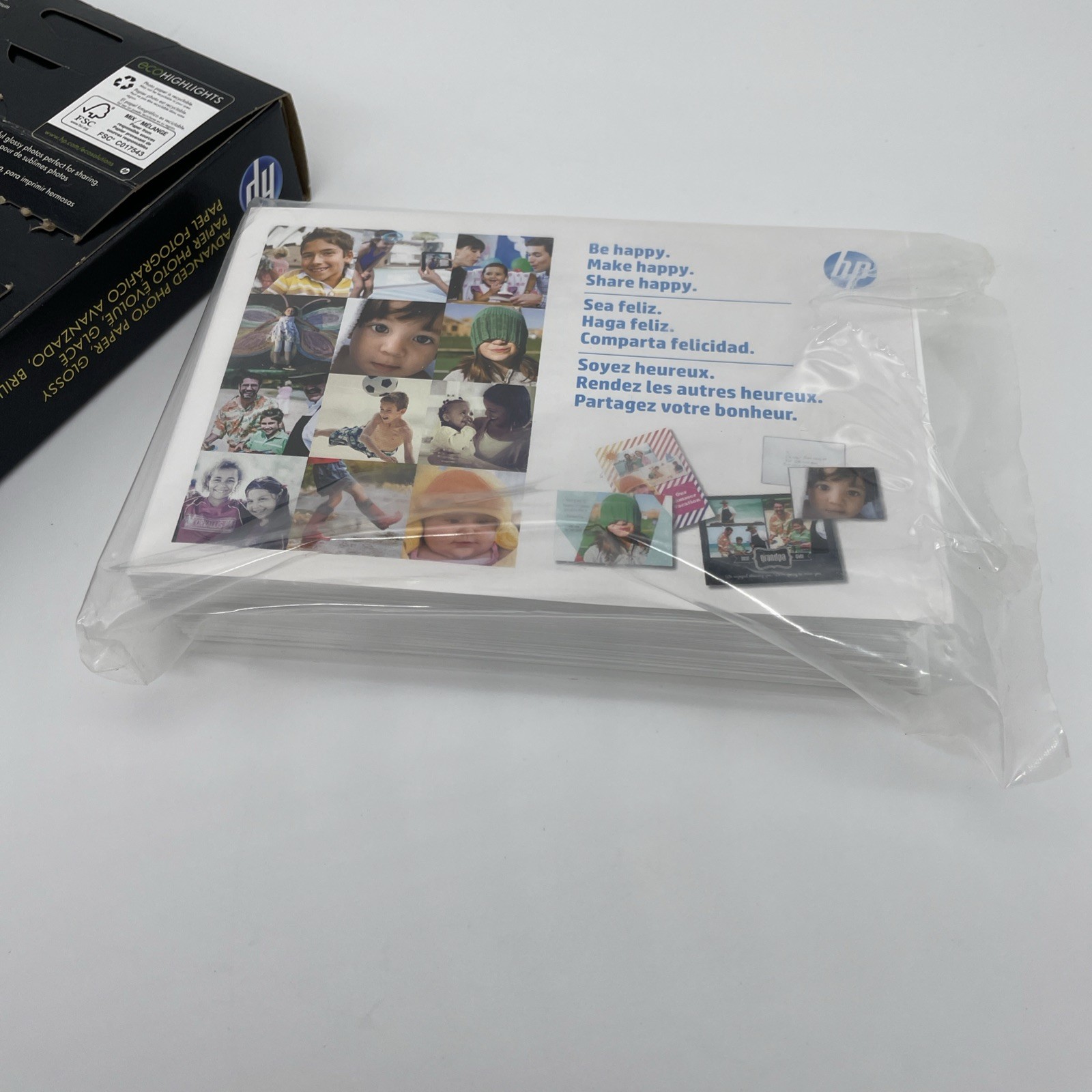 HP Premium Photo Paper Gloss Finish 4×6 ~95 count INKJET Printers Open Box