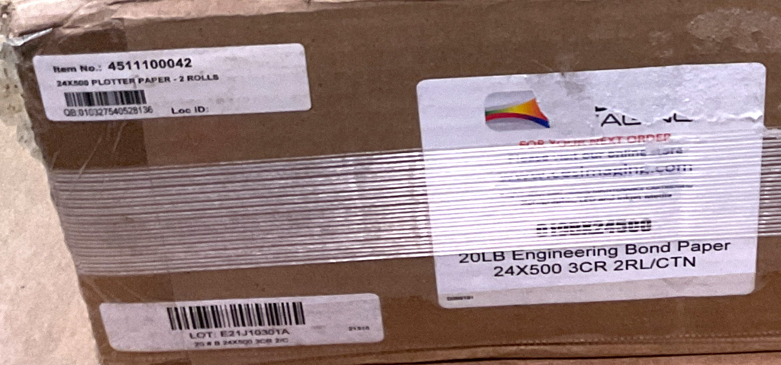 Canon Engineering Bond Paper 24″ x 500′ 2 rolls 4511100042 ✅❤️️✅❤️ NEW! SEALED!