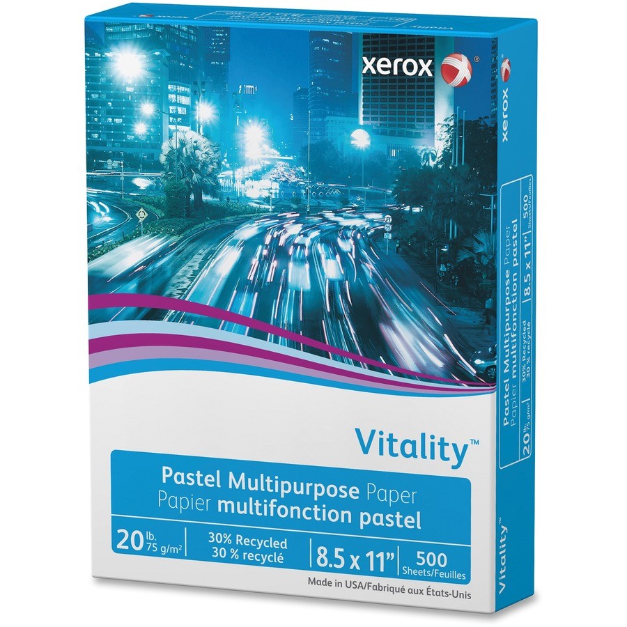 Xerox Multipurpose Pastel Paper – 8.5″ X 11″ – 20lb – Blue (3R11050)