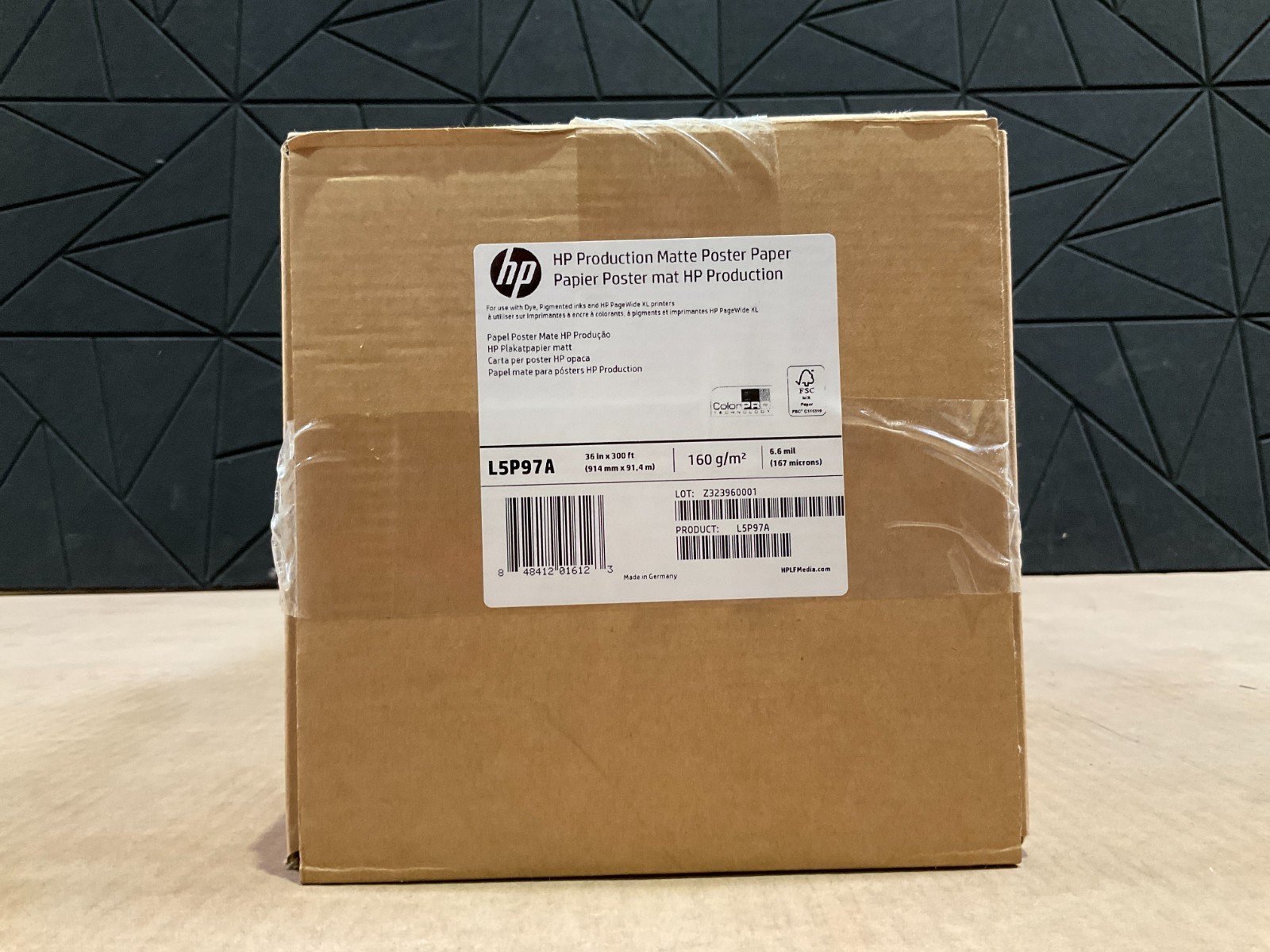 HP DesignJet Production Matte Poster Paper Roll 36″x300′ L5P97A ✅❤️️✅❤️️ SEALED