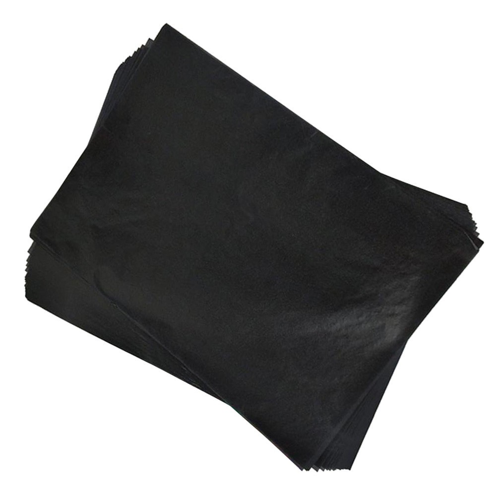 75Pcs Carbon Transfer Paper Black Reusable Durable Tracing Paper for Writing