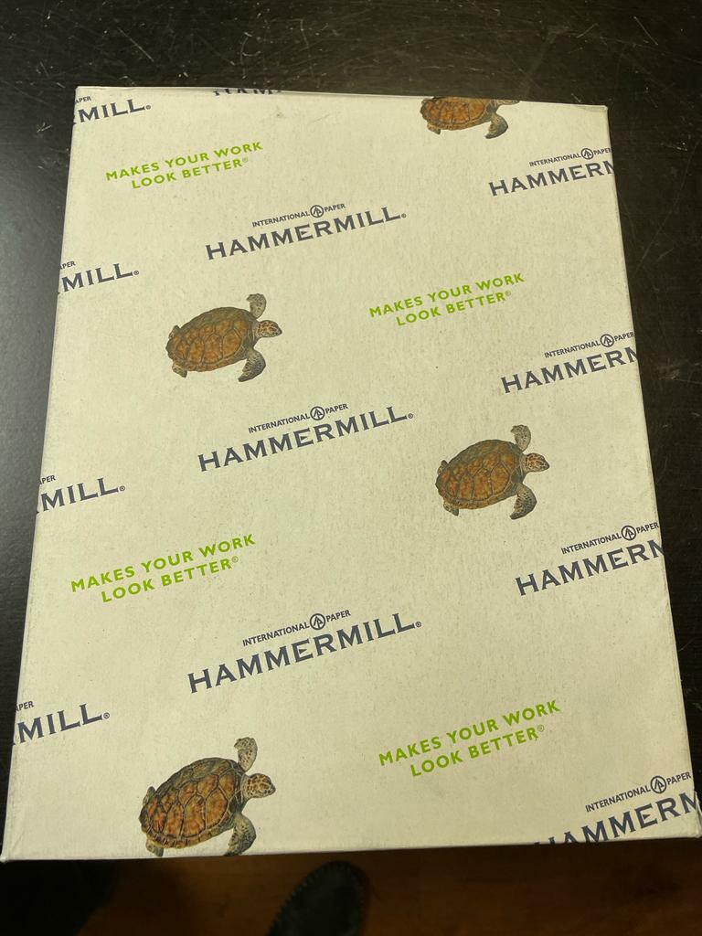 Hammermill Recycled Colored Paper 20lb 8 1/2 x 11 Cherry 500 Sheets/Ream 102210