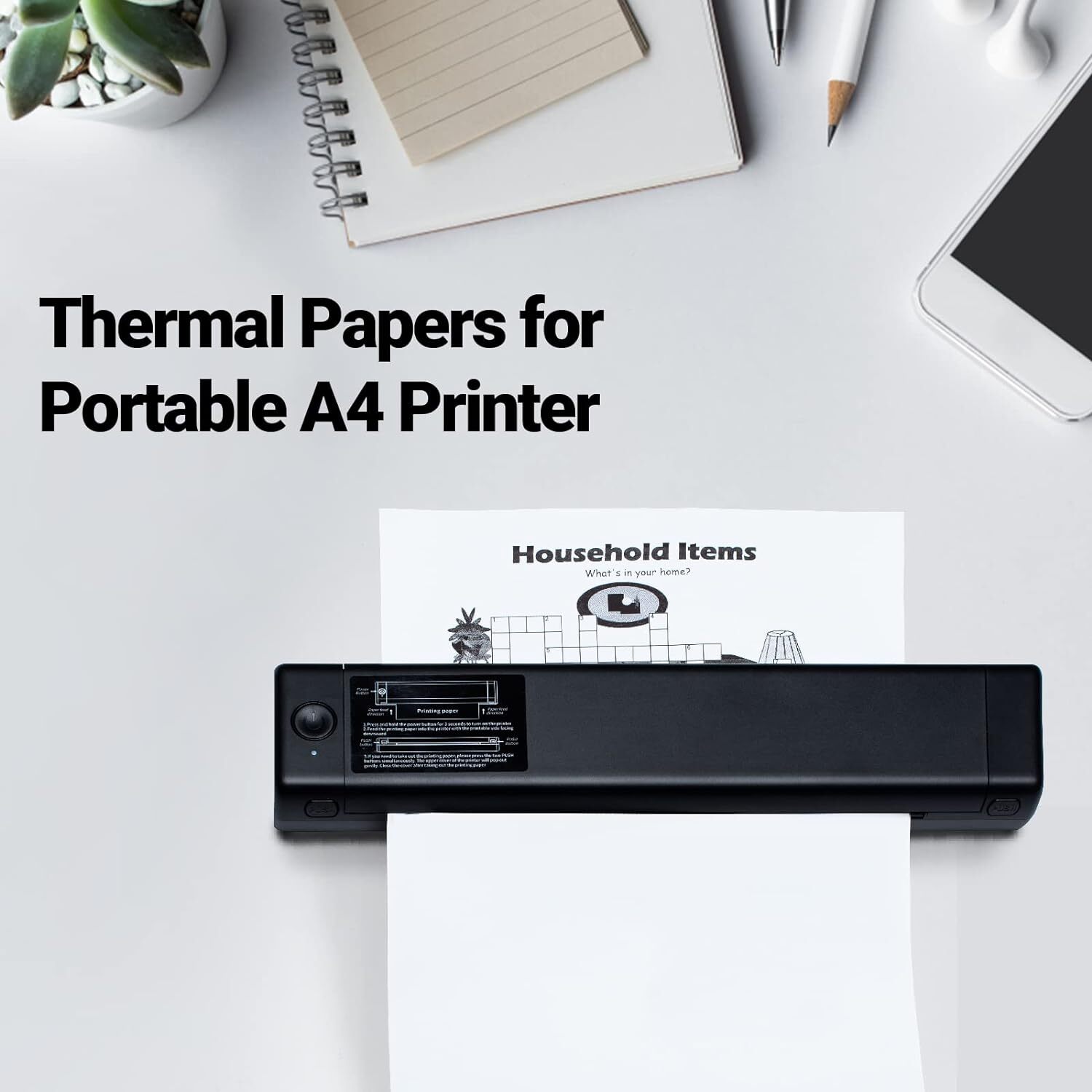 A4 Thermal paper -Multipurpose Paper Compatible for HPRT MT800 MT800Q M08F M832