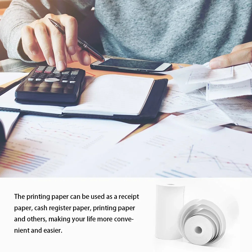 10Rolls 57×25 MM Thermal Paper White Children Camera Instant Print Kid 10 Pcs