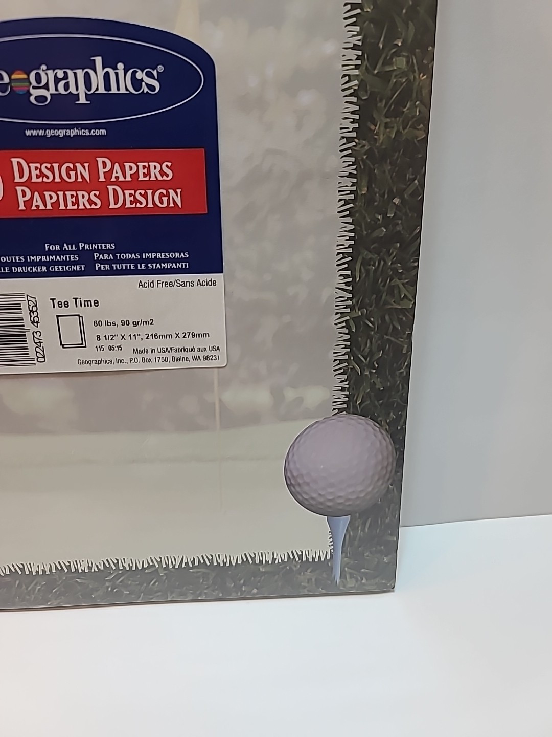 Geographics 60 Design Papers 8 1/2 X 11 inch Acid Free Sealed – Golf Tee Time