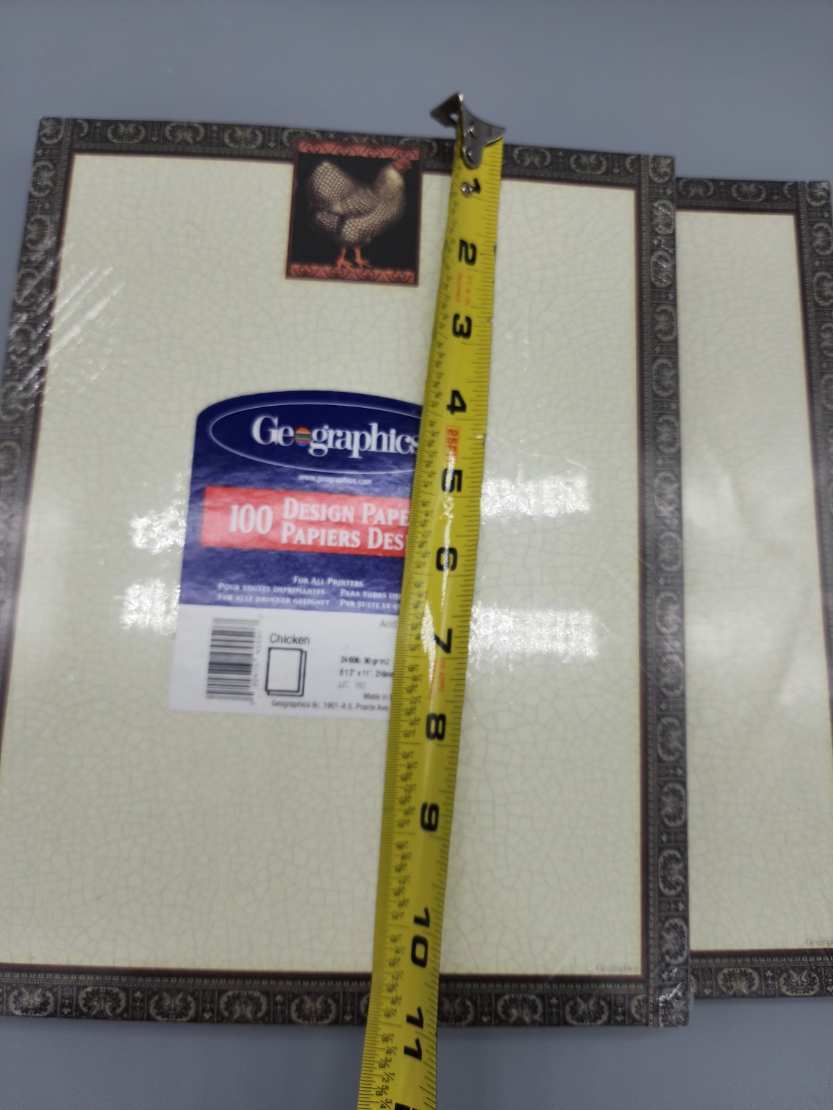 Geographics 100 Design Papers Set Of 2 All Printers Acid Free Chicken New Farm