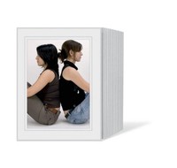 1×125 Daiber Passepartouts inf. 13x18cm white / grey lines passe-partout &