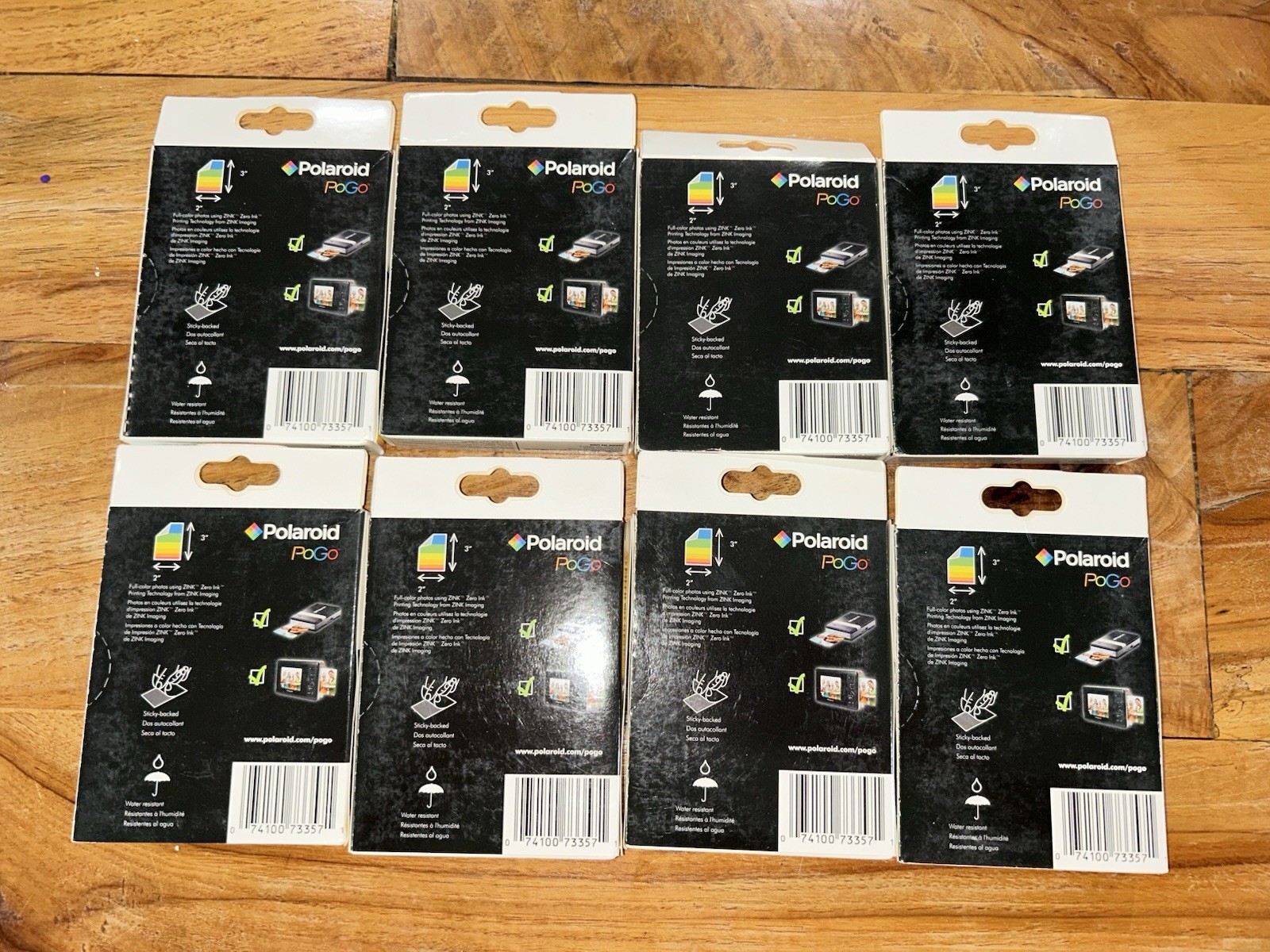 Polaroid PoGo 2×3″ Zink Photo Paper Sticky Backed Full Color Lot