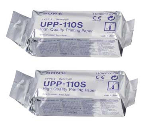 SONY UPP110S Standard Black and White Media Paper – 2 Rolls