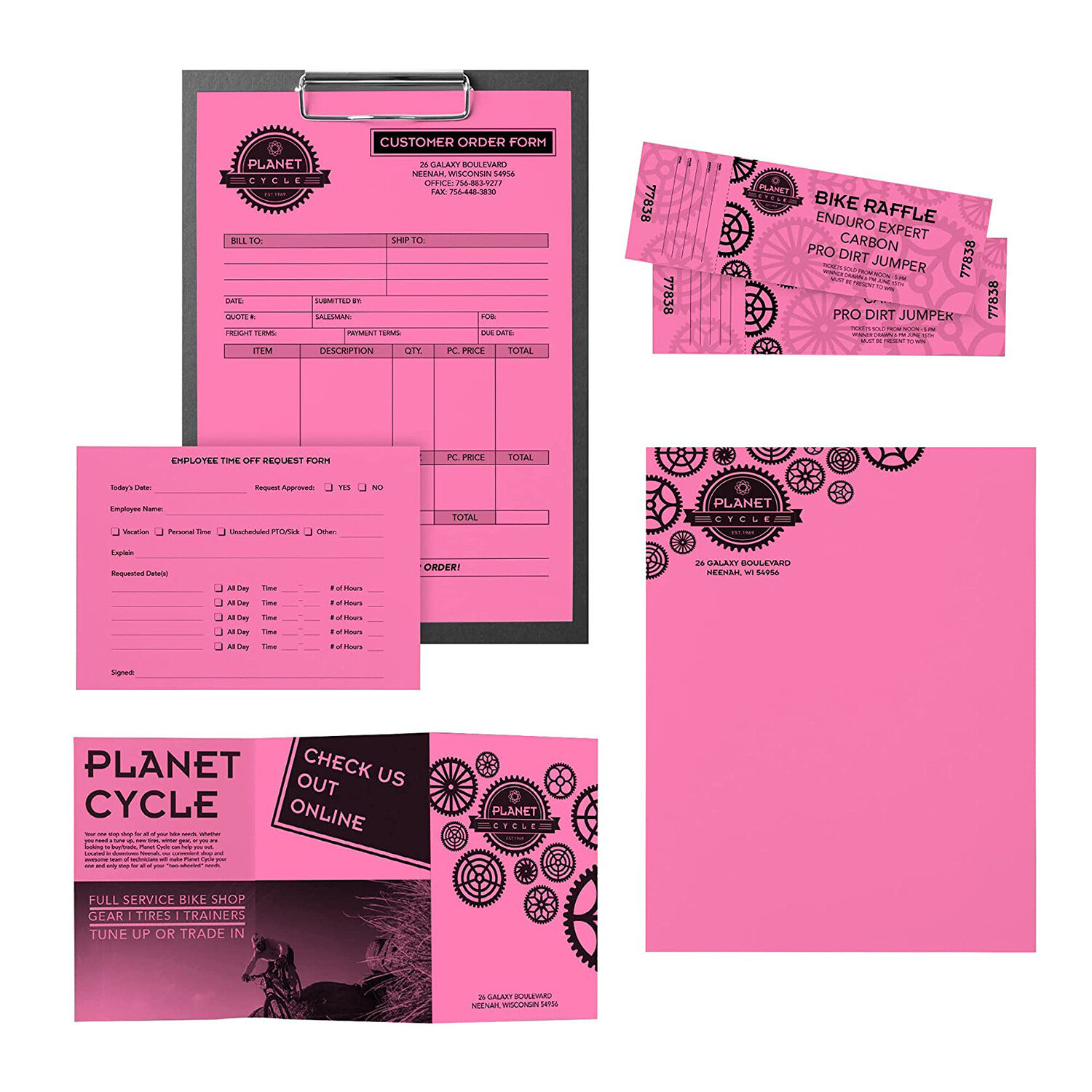 Astrobrights Colored Cardstock, 8.5 x 11, 65lb (176gsm), Pulsar Pink, 250 Sheets