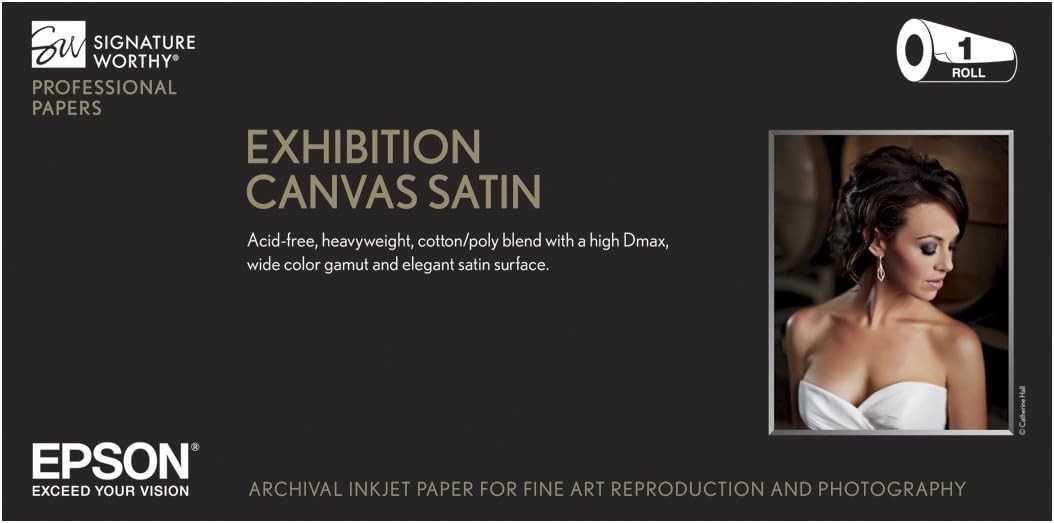 Epson Exhibition Canvas Satin – 36″ x 40′ Roll [S045251]