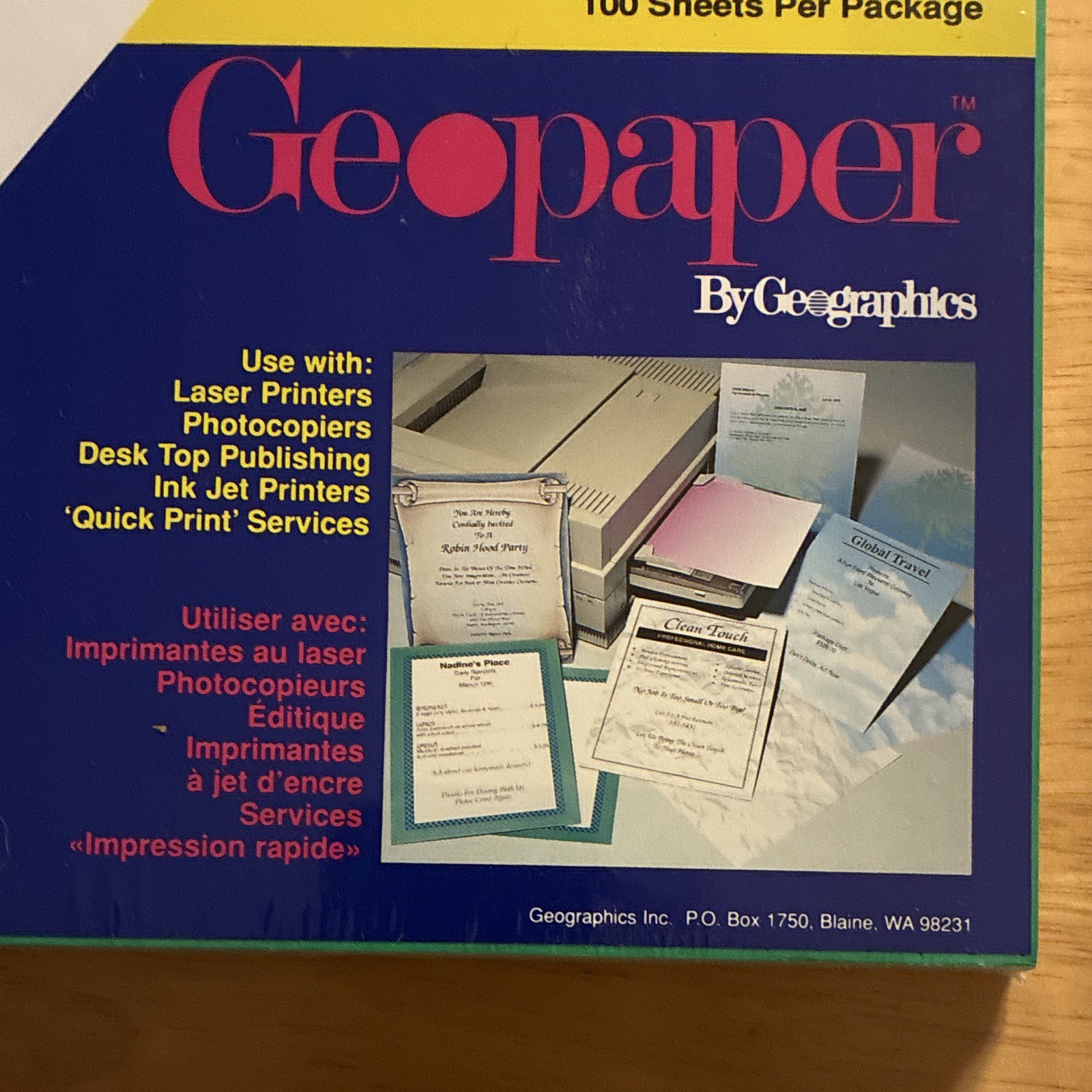Geographics Geopaper GEOCHECKERBOARD 8.5×11 Bond Green/Blue 100 Sheets