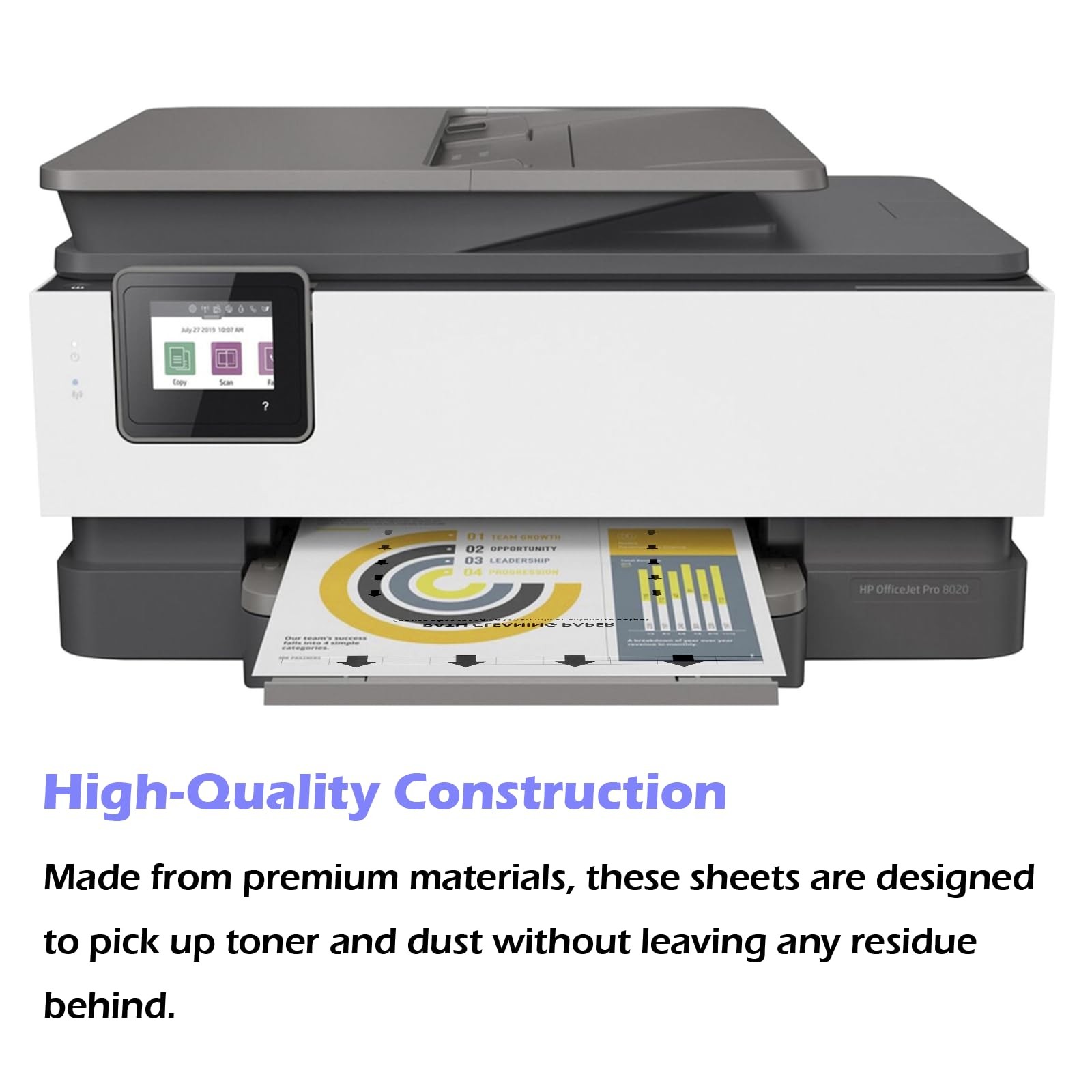 15 Printer Cleaning Sheets for Laser & Inkjet Copiers and Fax Rollers