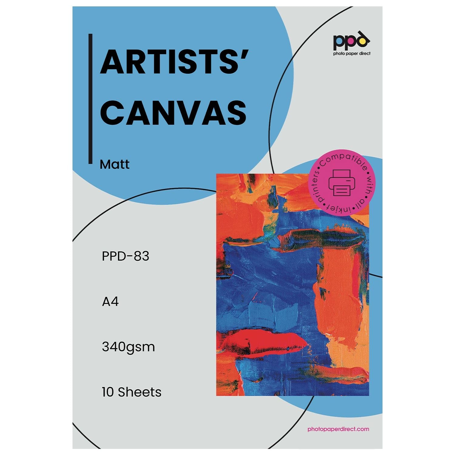 Printable Fabric Sheets, Canvas for Inkjet Printer, 8.5×11″ Photo Fabric Prin…
