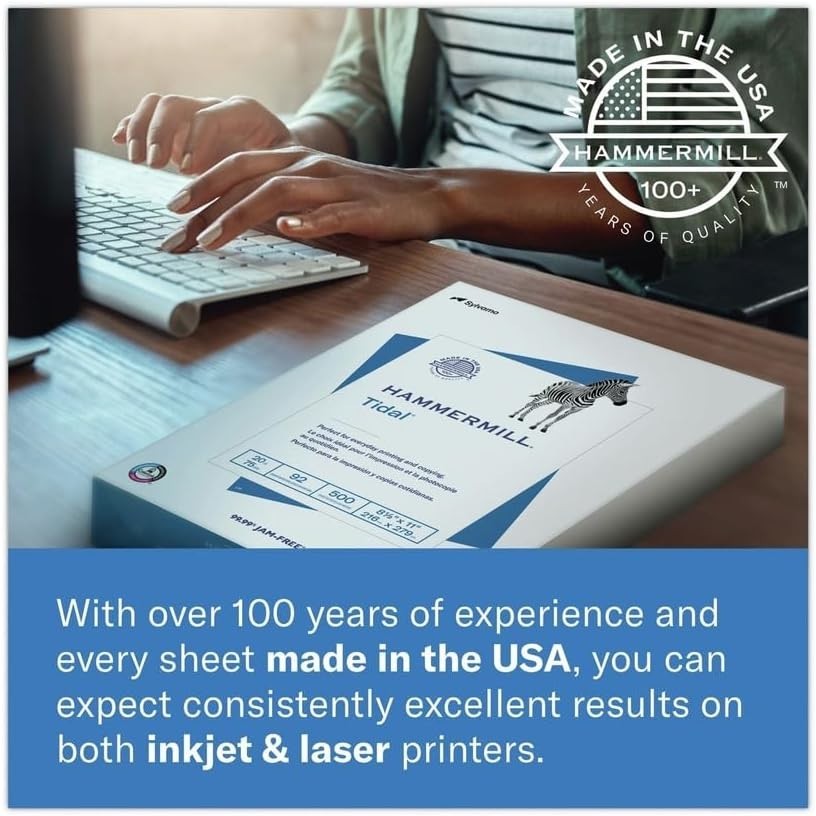 8.5 x 11 Colored Copy Paper – Smooth Finish, 5000 Sheets