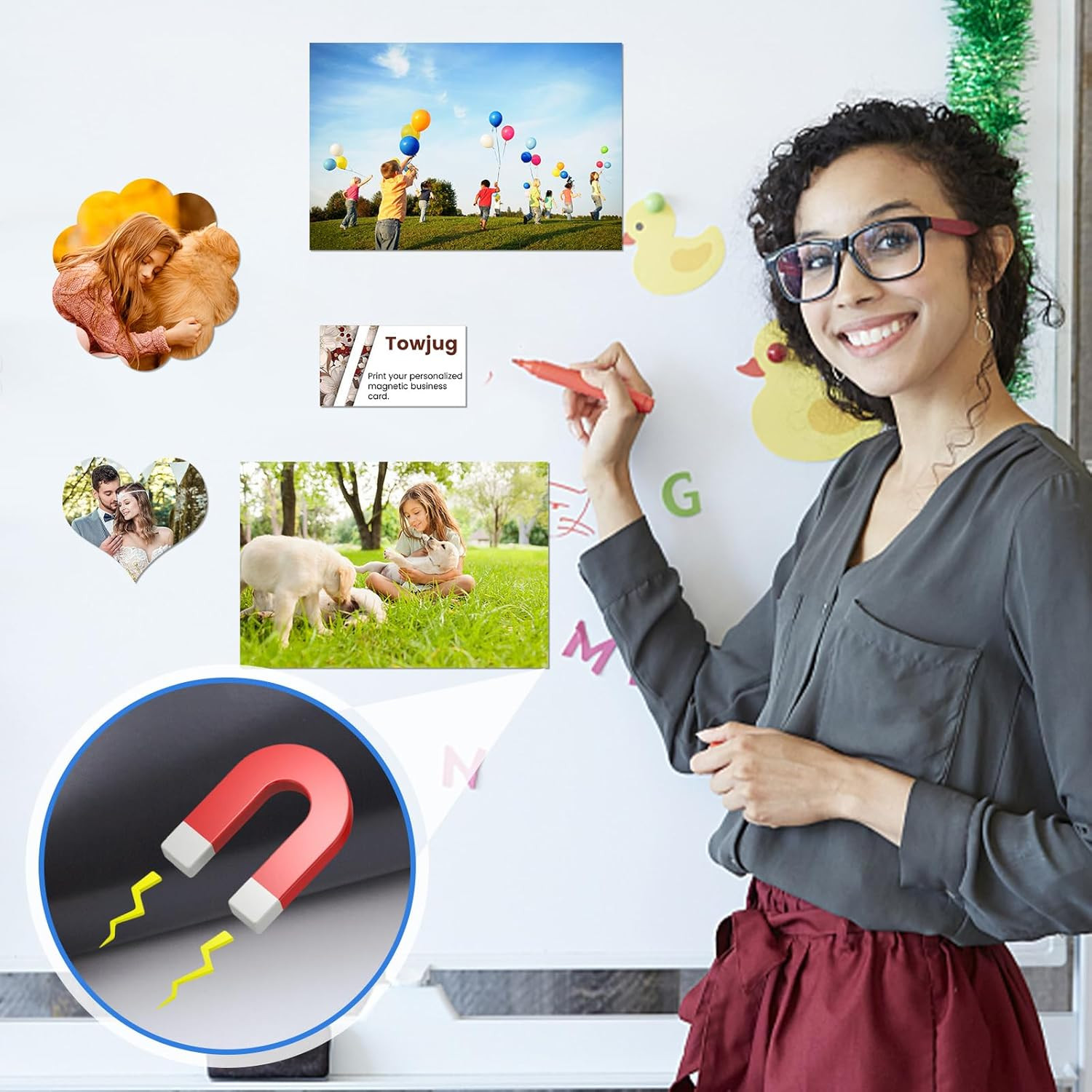 Printable Magnetic Sheets 8.5X11 Inches for Inkjet Printers, 8 Sheets Glossy Pri