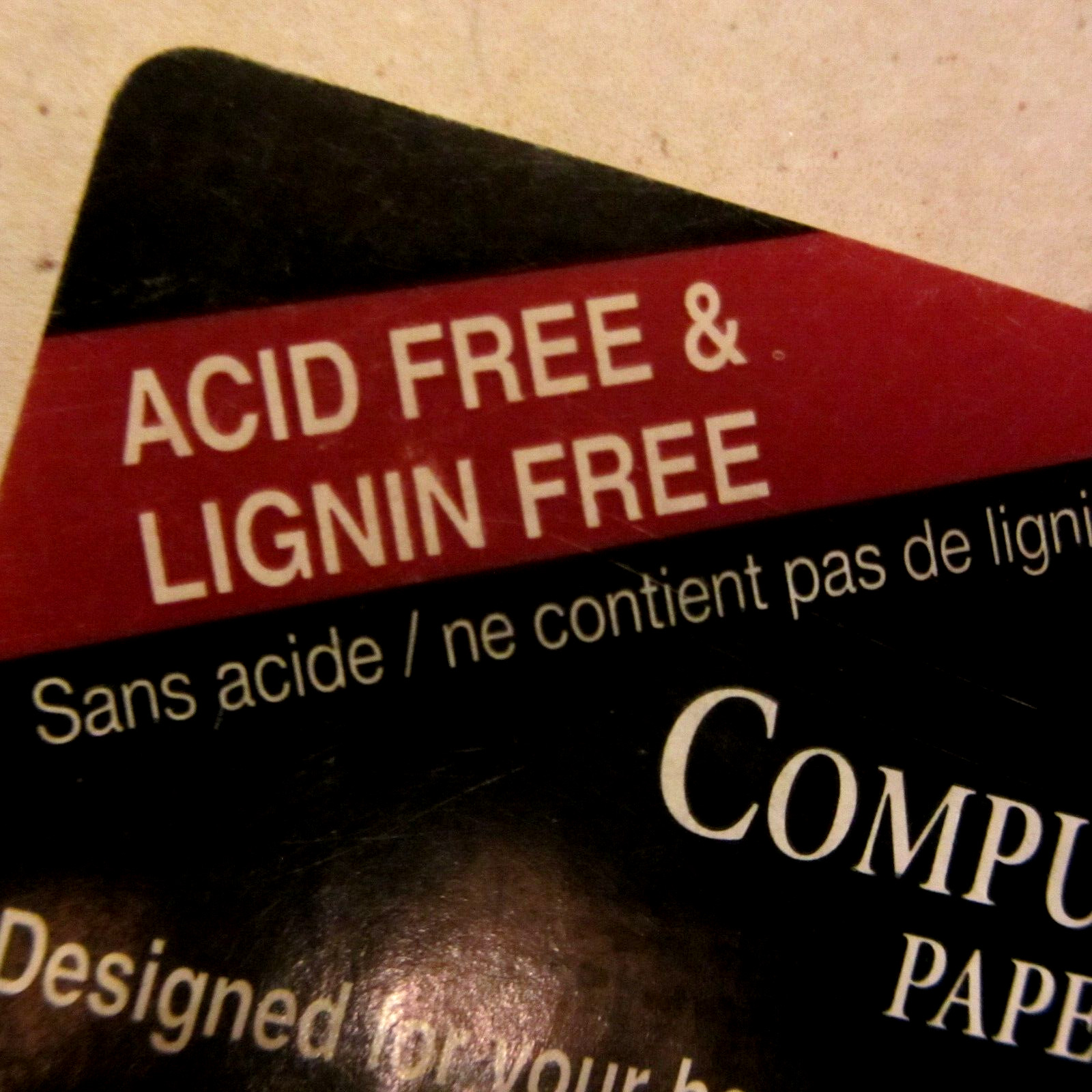 LOT OF 6 PACKS OF COMPUTER STATIONERY–ACID FREE & LIGNIN FREE–25 SHEETS EACH