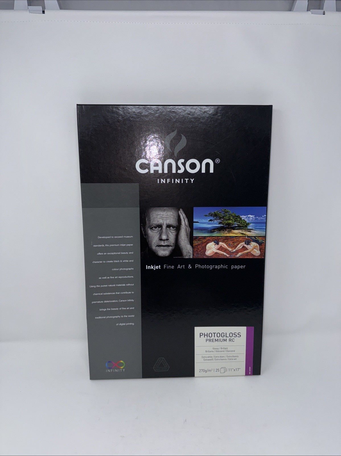 Canson Infinity PHOTOGLOSS Premium RC , 270 G 11 x 17 “ 25 Photo Paper Inkjet
