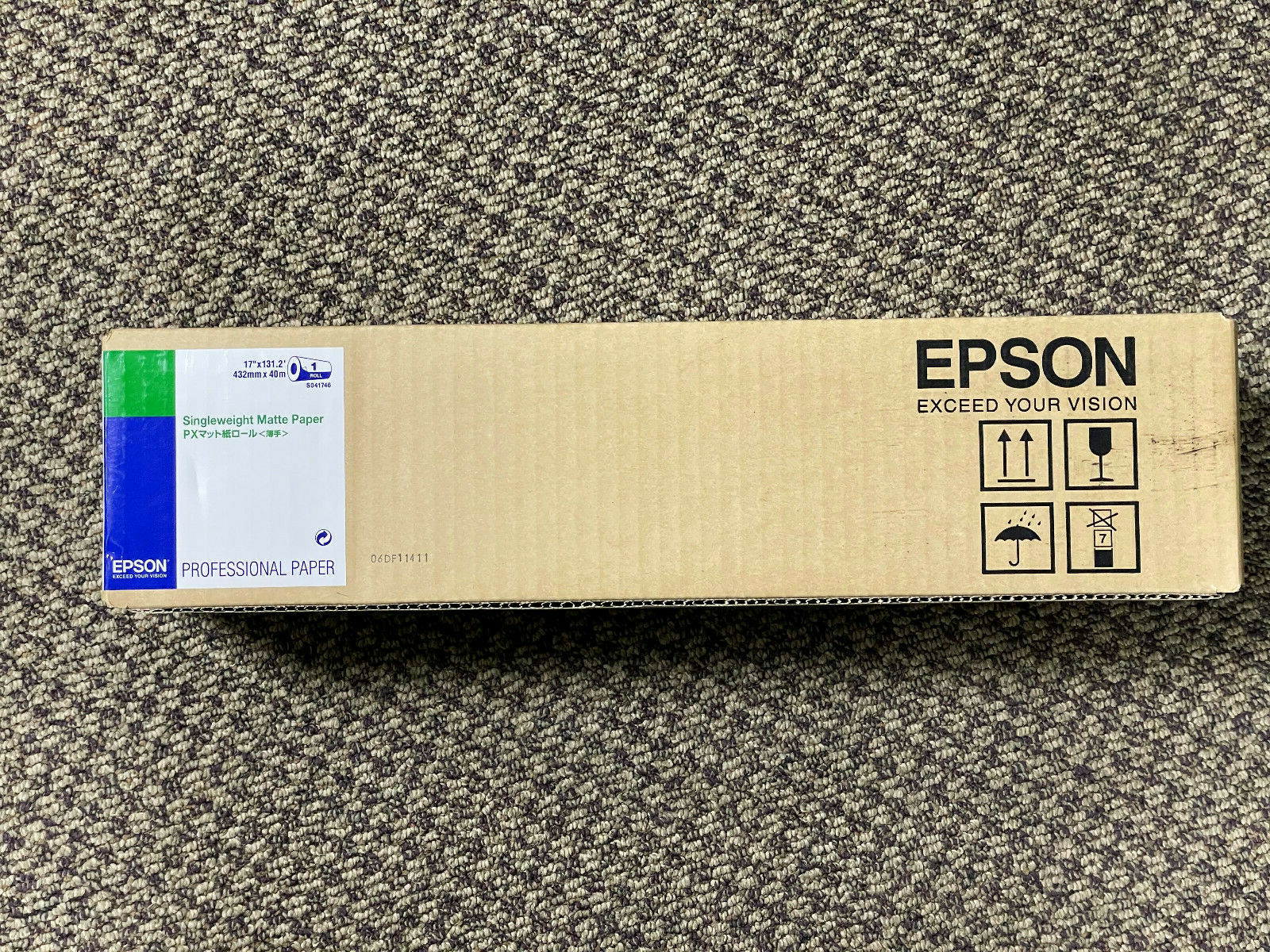 Epson S041746 Singleweight Matte Paper 17″ X 131.2″ (432mm x 40m) (1-Roll)