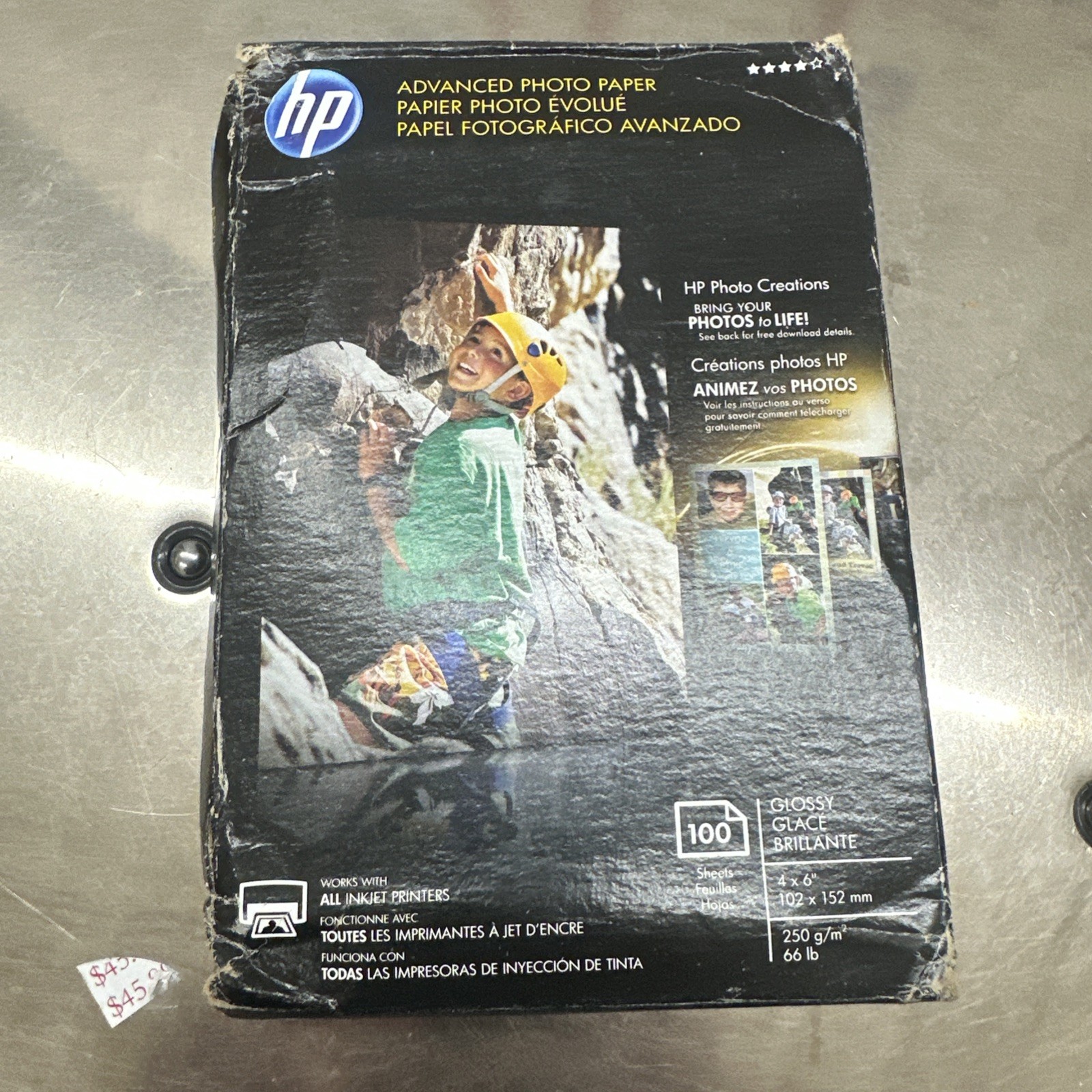 HP Advanced Glossy Inkjet Photo Paper 100 Sheets 4 x 6″