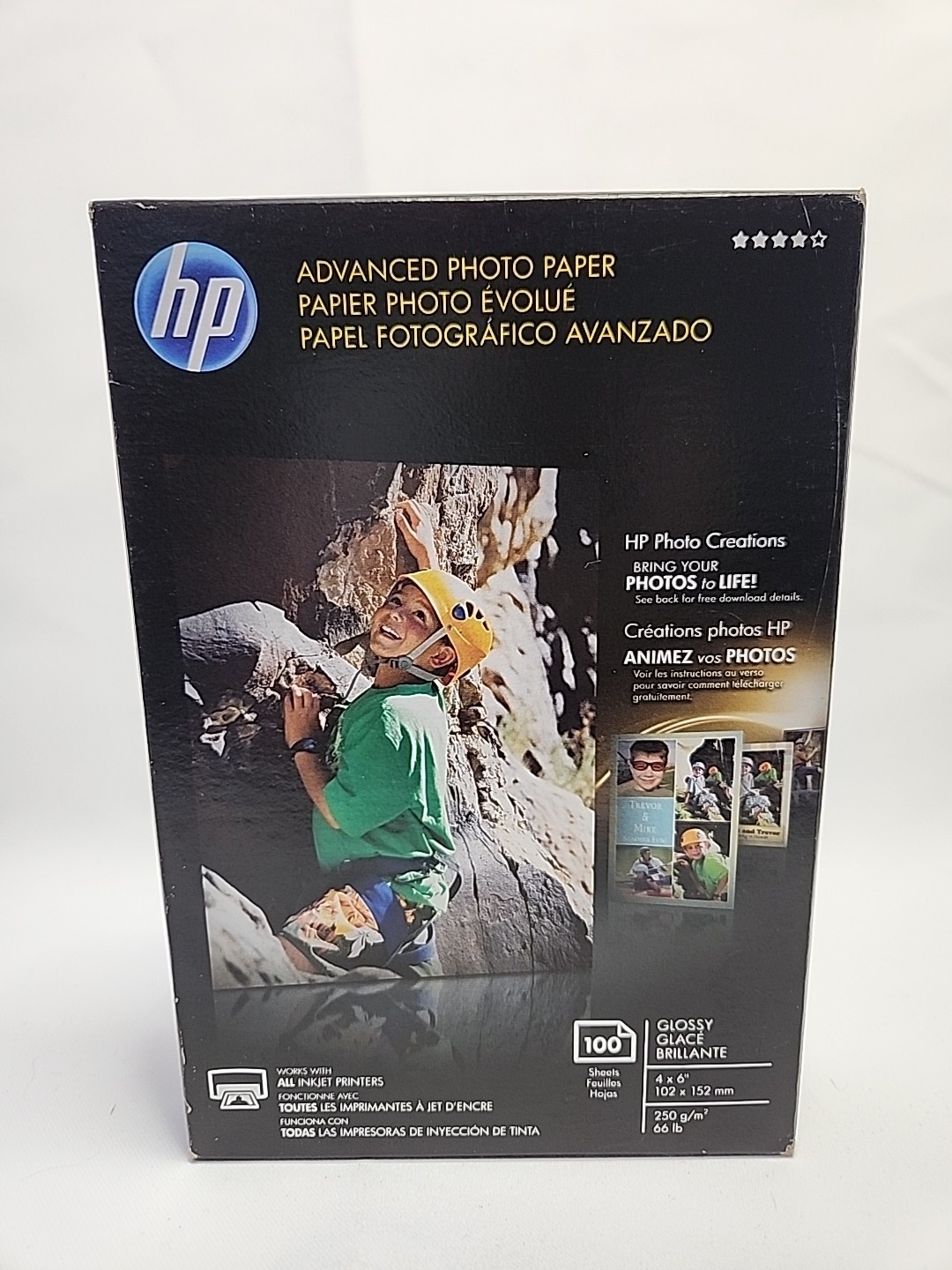 Hewlett Packard Q6638A 4 x 6 inch Glossy Printer Photo Paper – 100 Sheets. 66lb.
