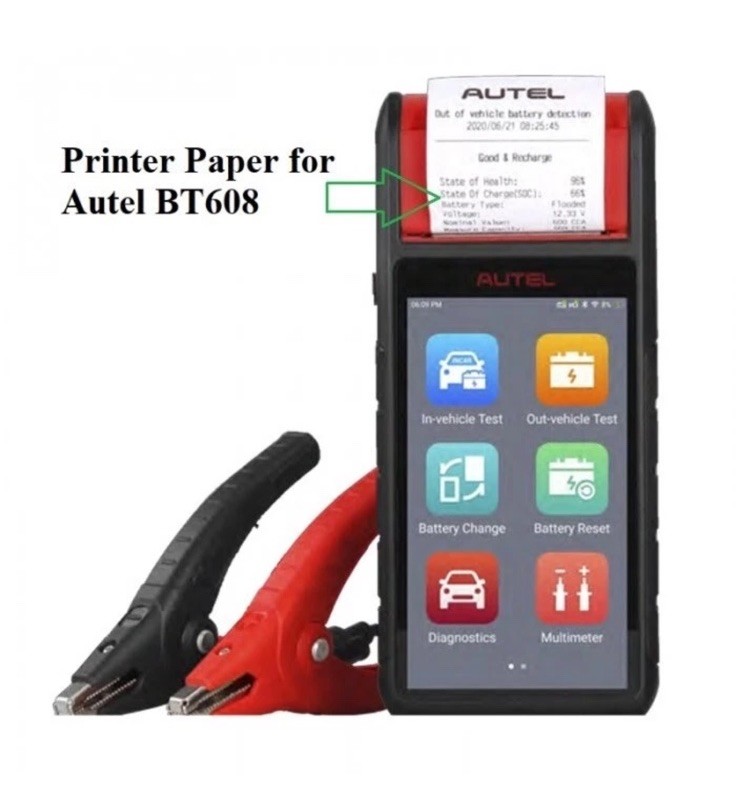 🔥(4) Thermal Printer Paper Rolls for Autel MaxiBAS BT608 Auto Battery Tester 🚙