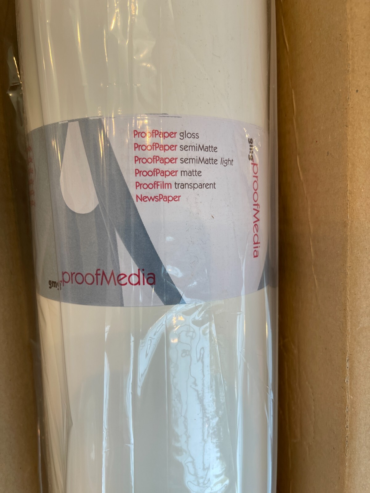 GMG ProofMedia SemiMatte OBA Proof Paper Roll – 44″ x 98′, 250g/m2 – NEW