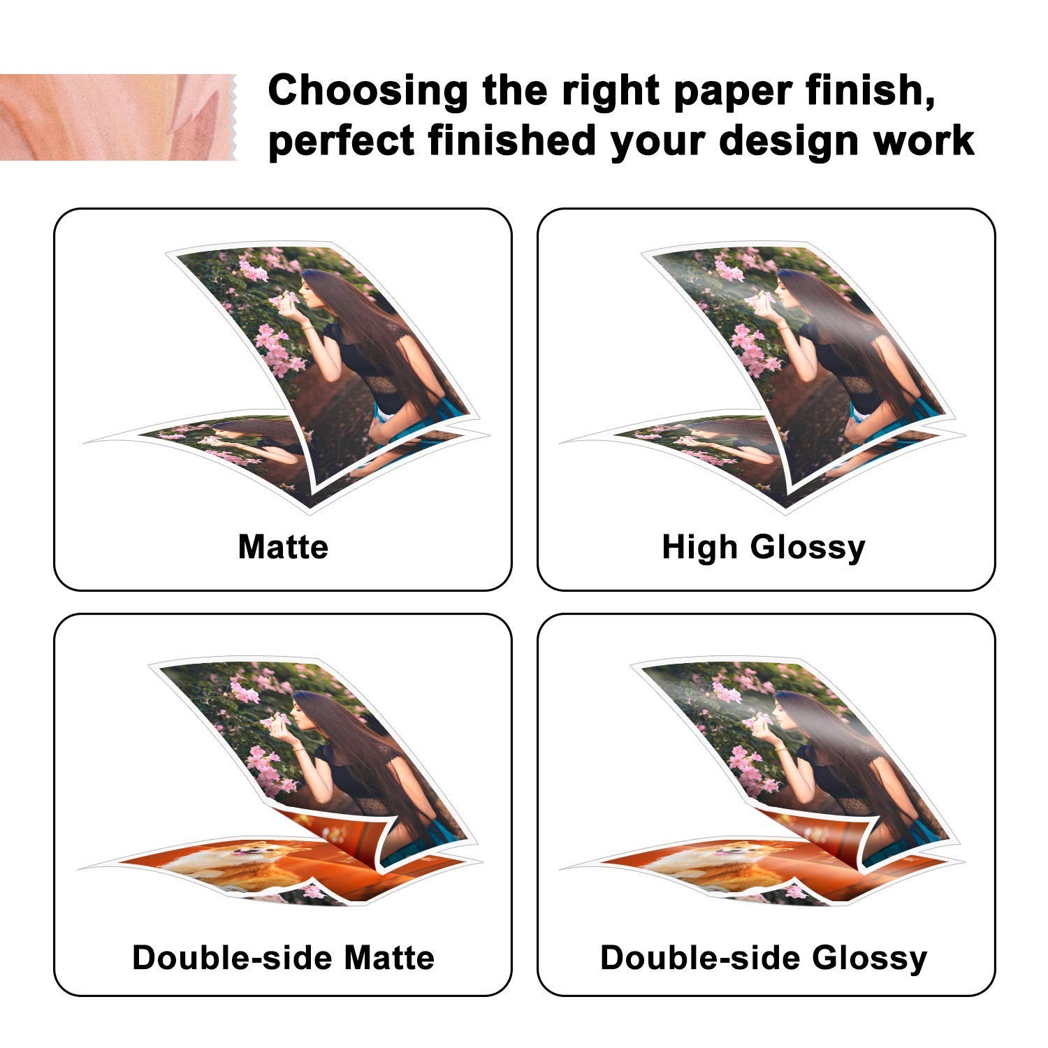 100 Sheets Koala Brochure Double Side Glossy Photo Paper 11×17 Inches 42LB