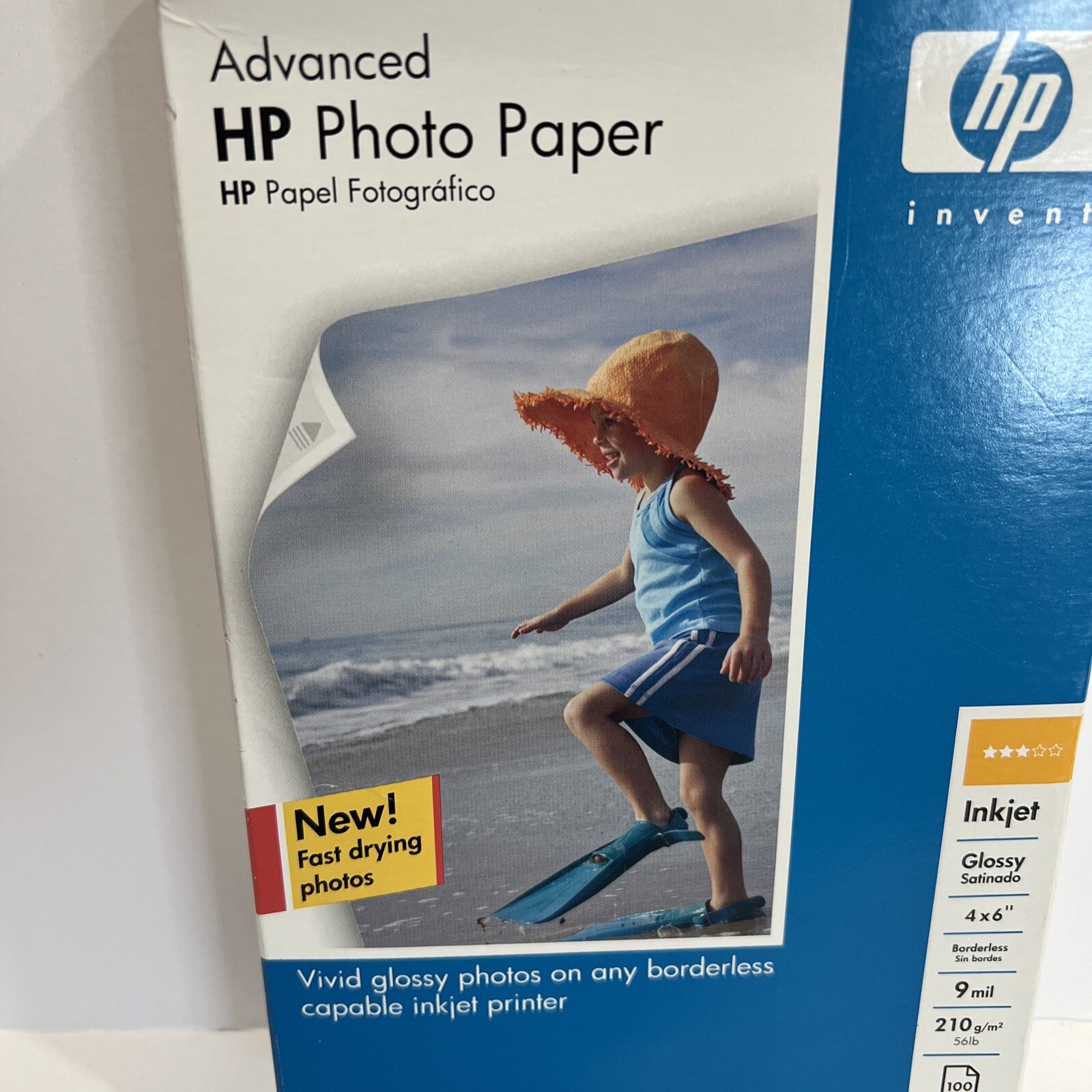 NIP HP Advanced Glossy Photo Paper 100 Sheets 4X6 (Q6638A) NOS Bin 8