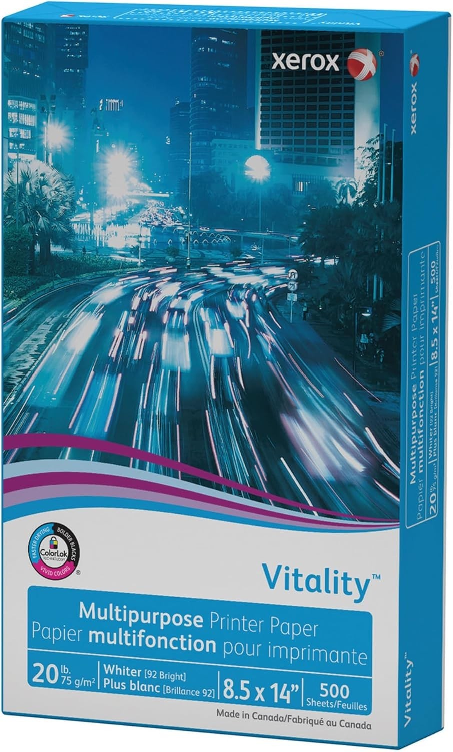 500 Sheets of Vitality Legal Size White Printer Paper – Double-Sided Use