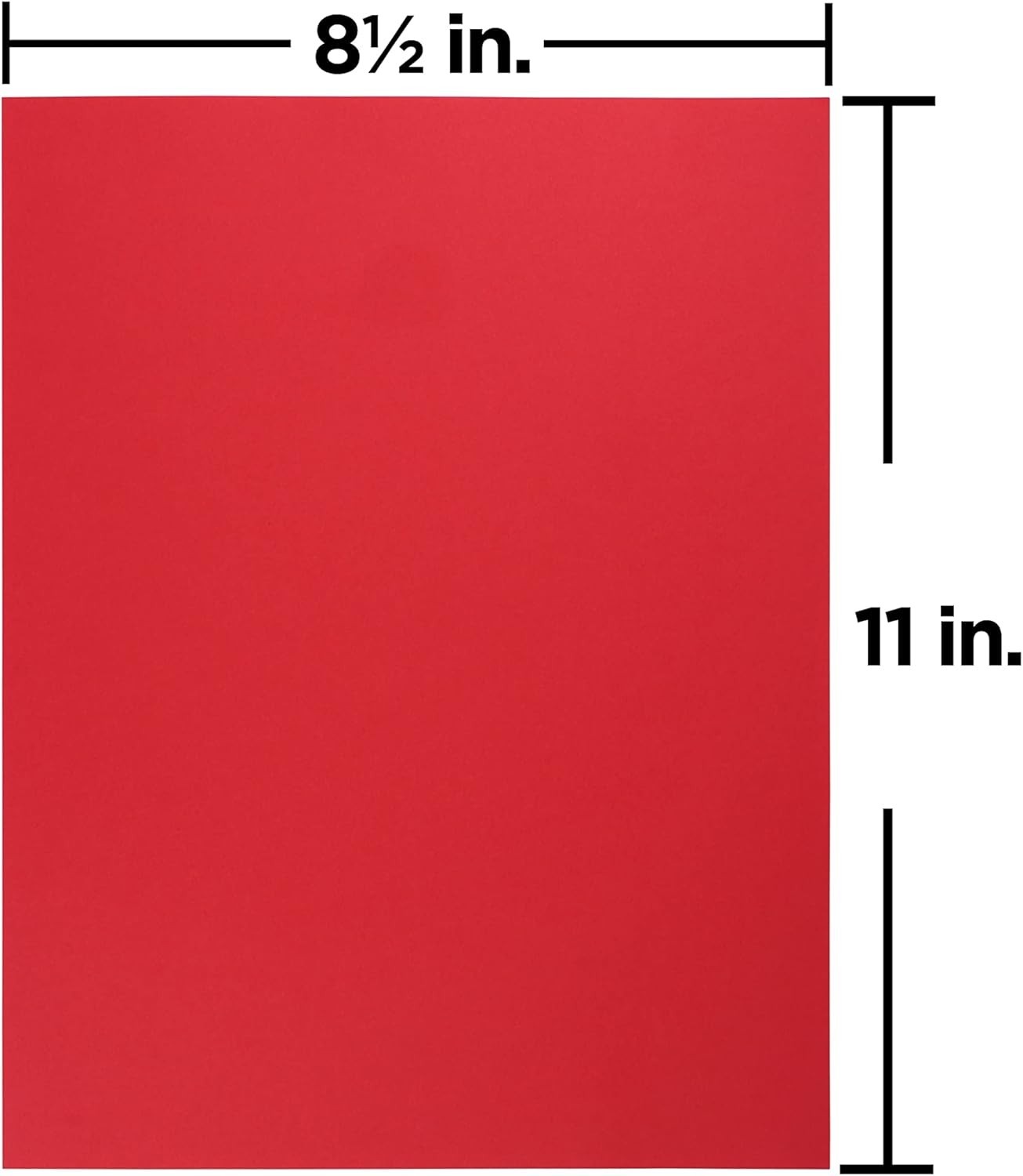 Vibrant Red 24lb Smooth-Free Paper – 8.5 x 11 – 100 Sheets for Creative Use