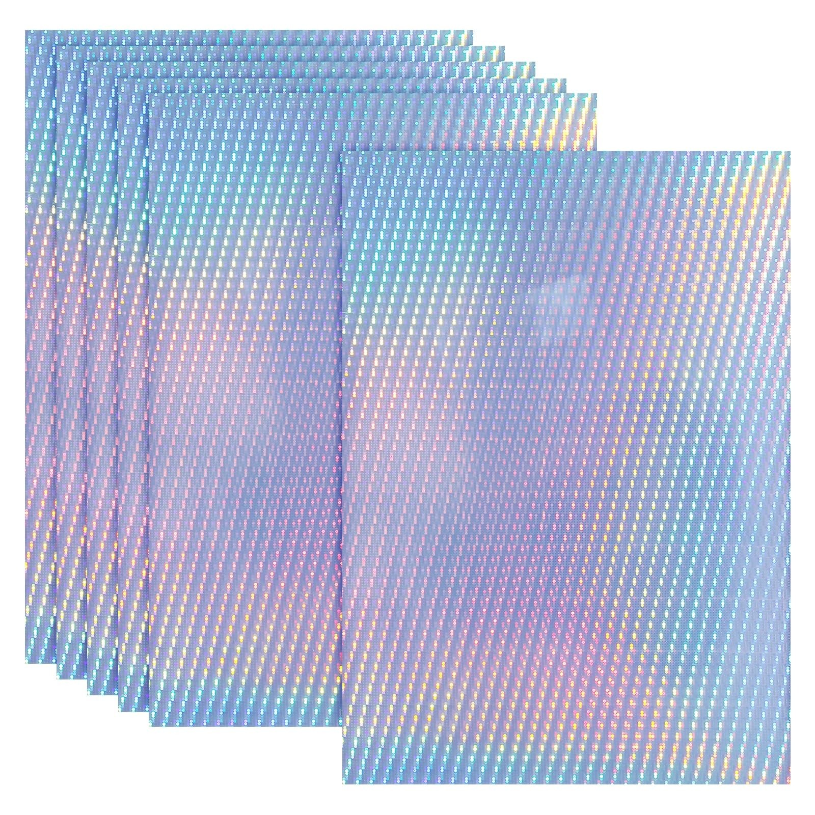 12×8 Inch Printable Holographic Sticker Paper, 6 Sheets Vinyl Sticker Paper A…