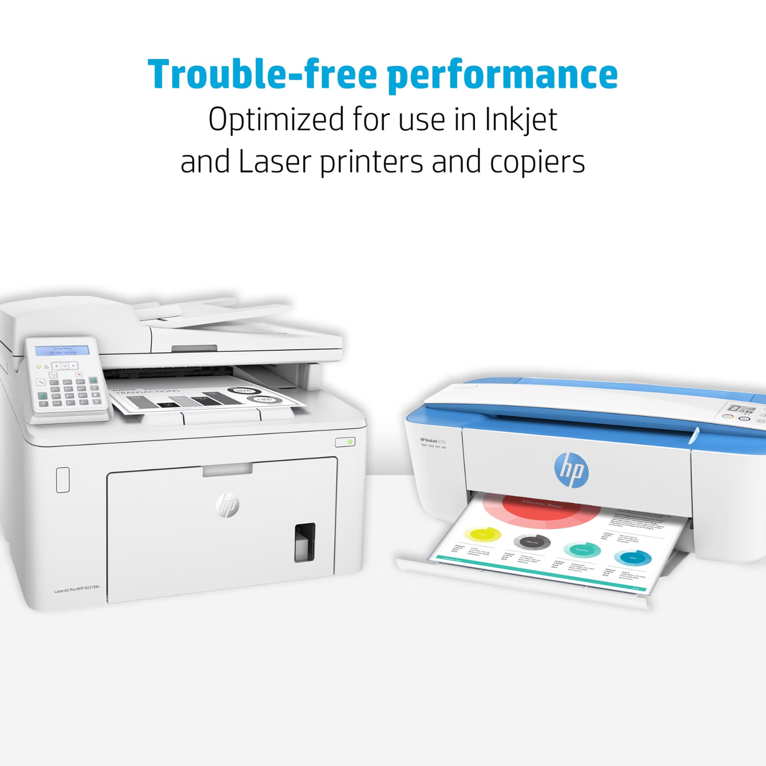 (2 Pack) HP Copy & Print Paper 20 lb, 8.5″ x 11″ White, 750 Sheets Per Ream