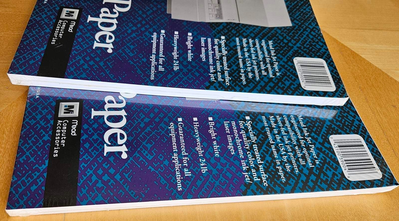 Mead Inkjet Paper 200 Sheets 8.5″ x 11″ Bright white Heavyweight Treated Surface