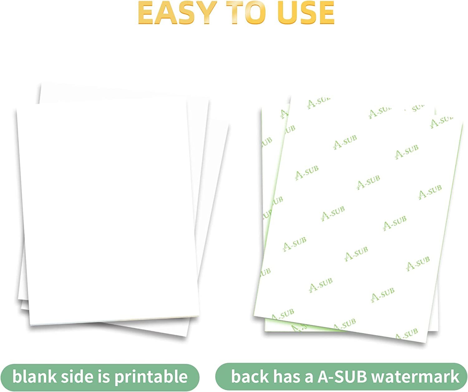 Lot Bulk 150-1500 Sheets 105g A-SUB Sublimation Paper 8.5×11 8.5×14 11×17 13×19